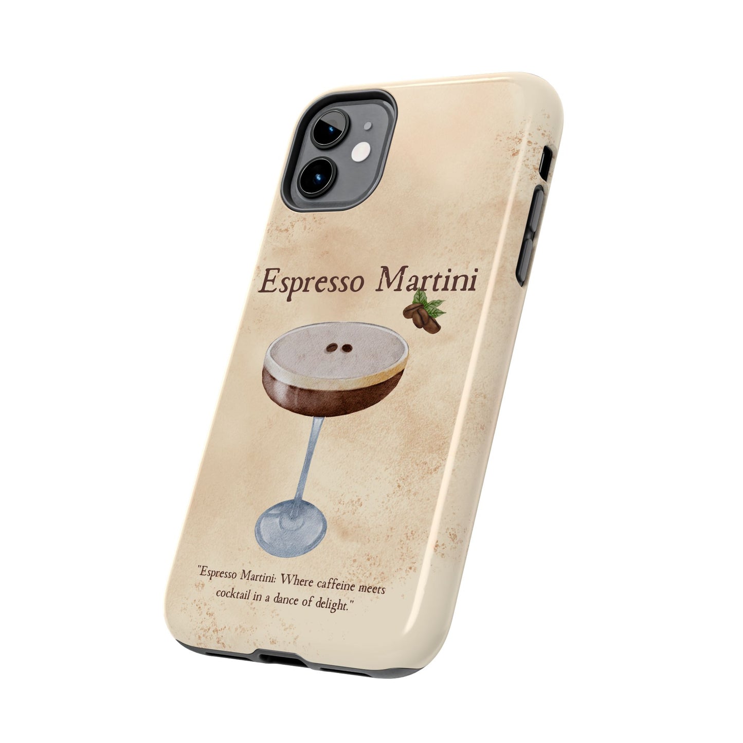 Espresso Martini Tough Phone Cases | Stylish Drink Design | Unique Gift for Cocktail Lovers | Perfect for Any Occasion