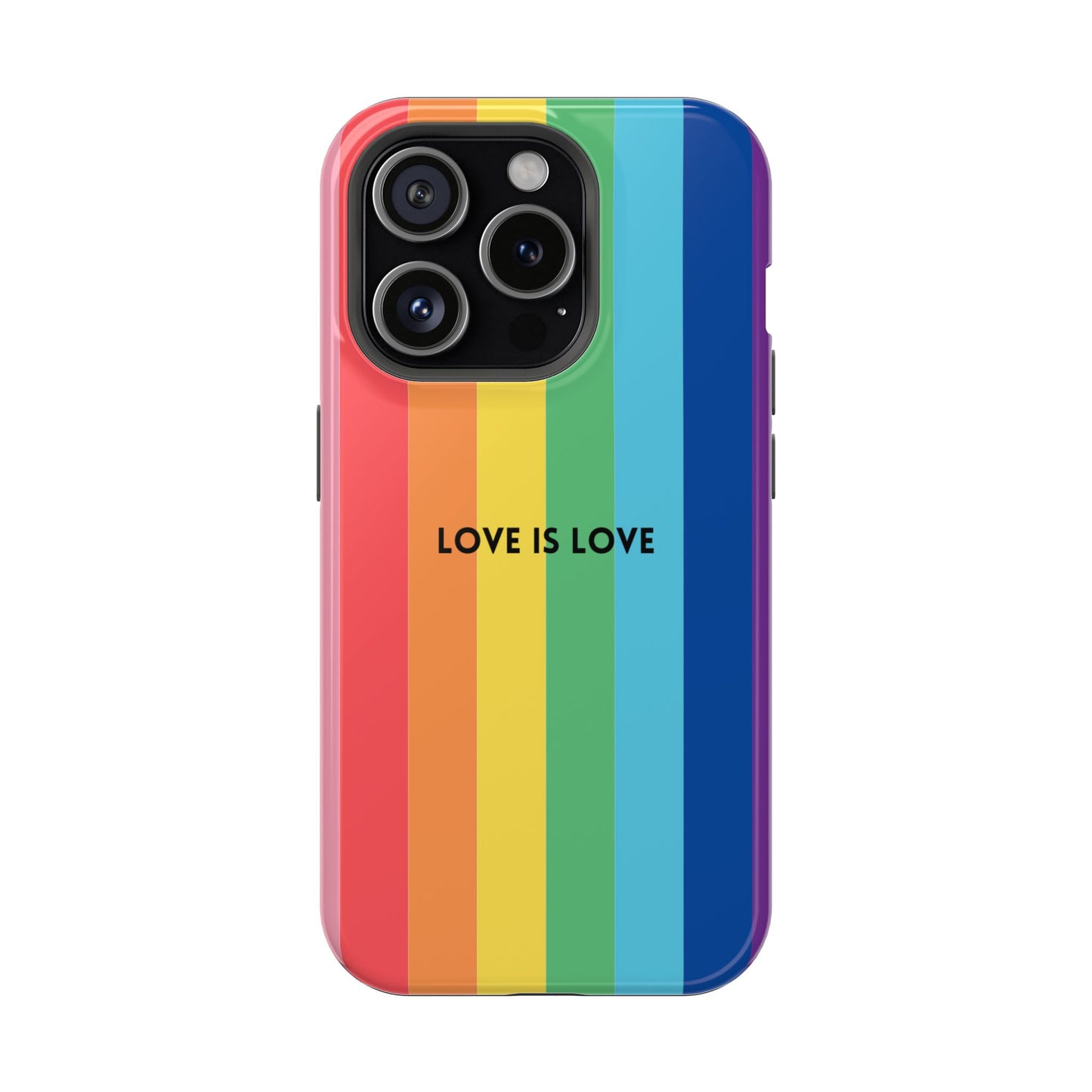 lOVE IS LOVE- Rainbow, LGBTQ+ Pride MAGNETIC Phone Case