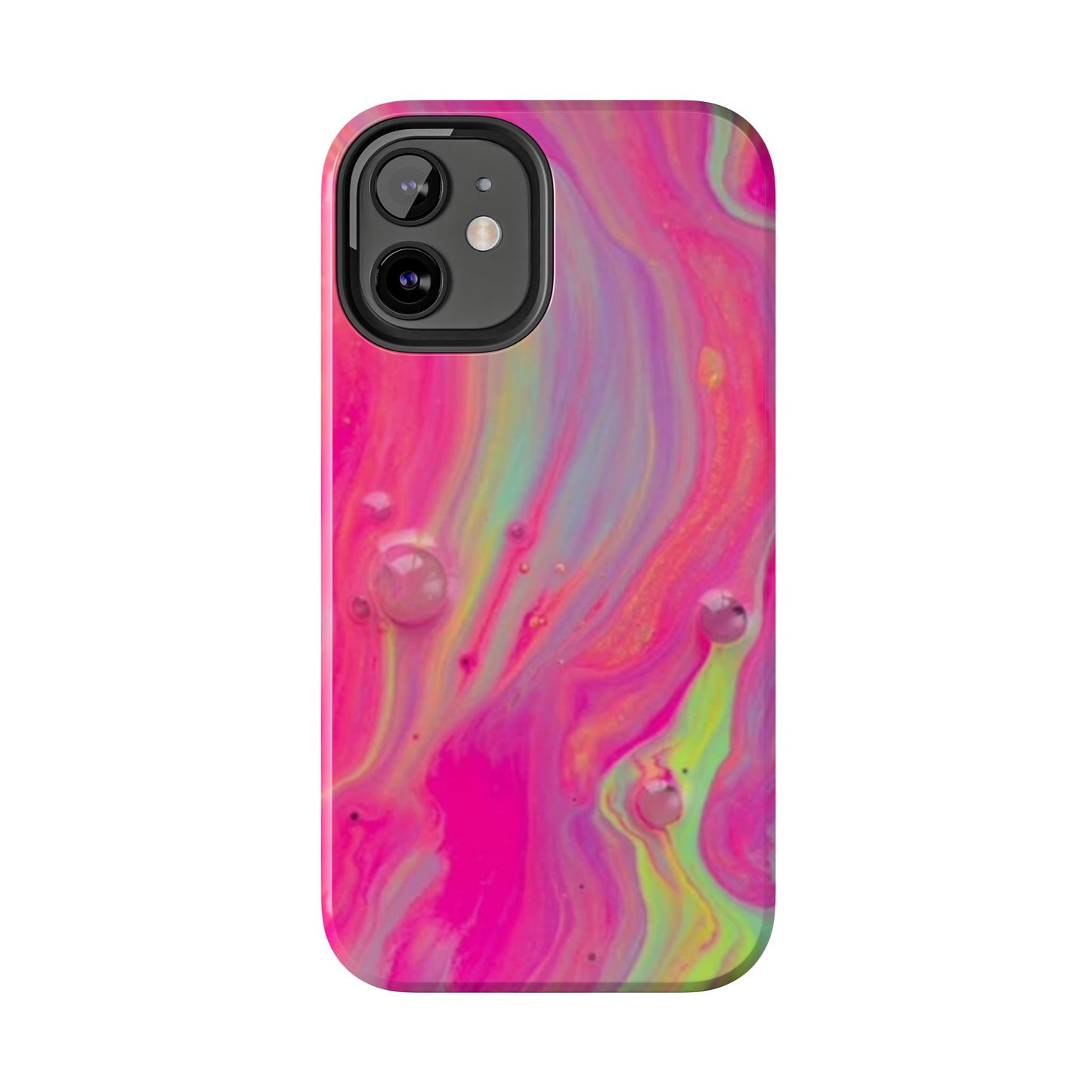Colorful Swirl Futuristic Tough Phone Case, Stylish Durable Cover for Iphone