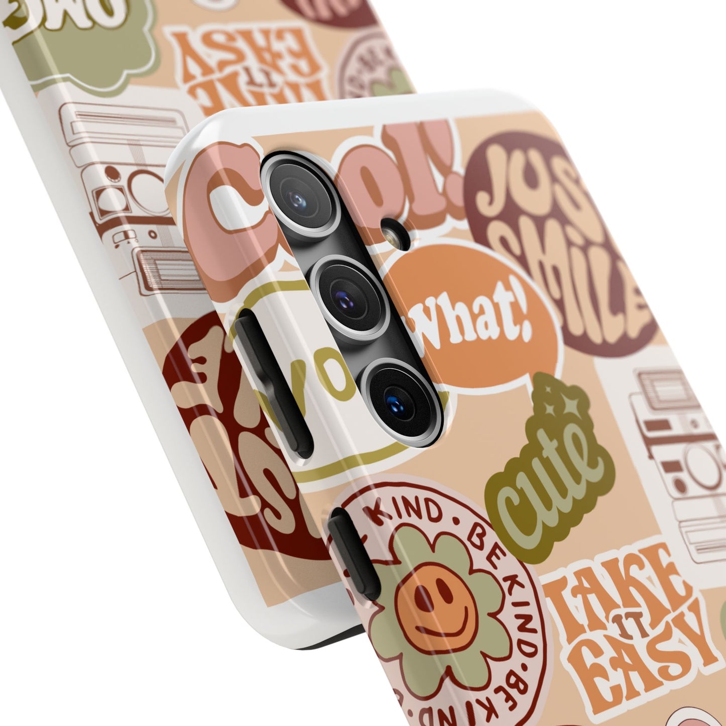 Vibrant, Positive Affirmation Sticker Phone Cases, Cute for Teens, Fun Ideas, Everyday Use