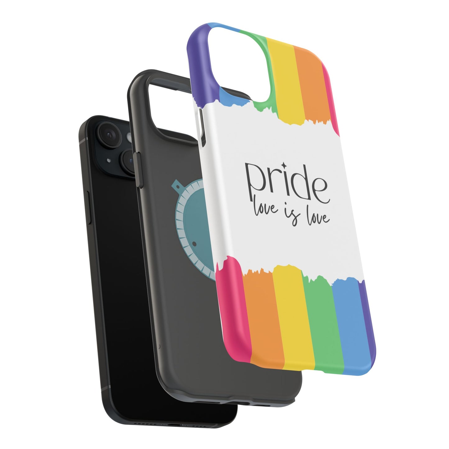 Pride - Love is Love, LGBTQ+, Rainbow Tough Phone Case