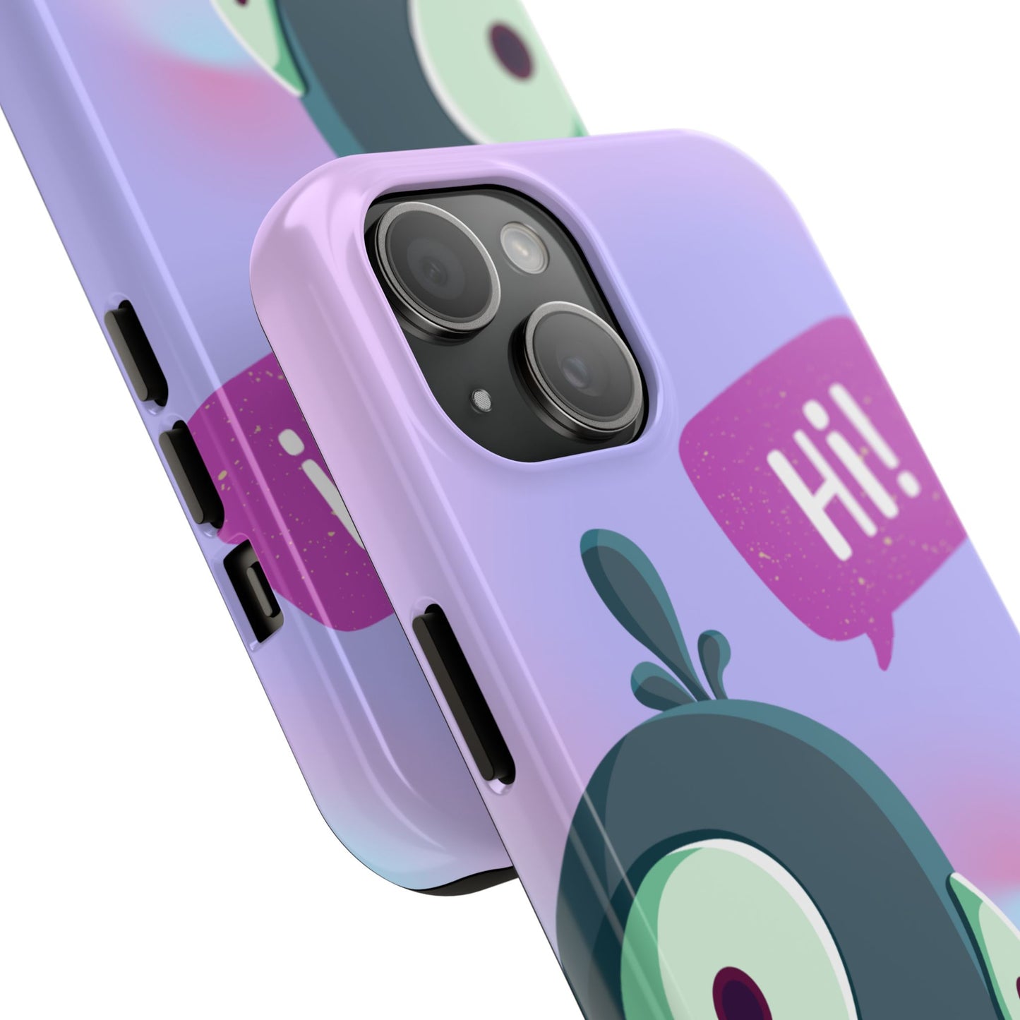 Colorful Cartoon Bird Tough Phone Case - Say Hi!