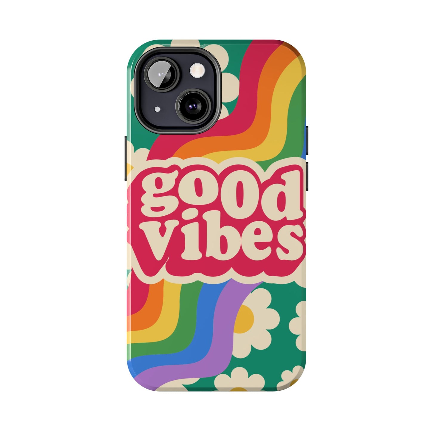 Good Vibes Tough Phone Cases, Colorful, Cheerful Phone Protection, Gifts for Friends