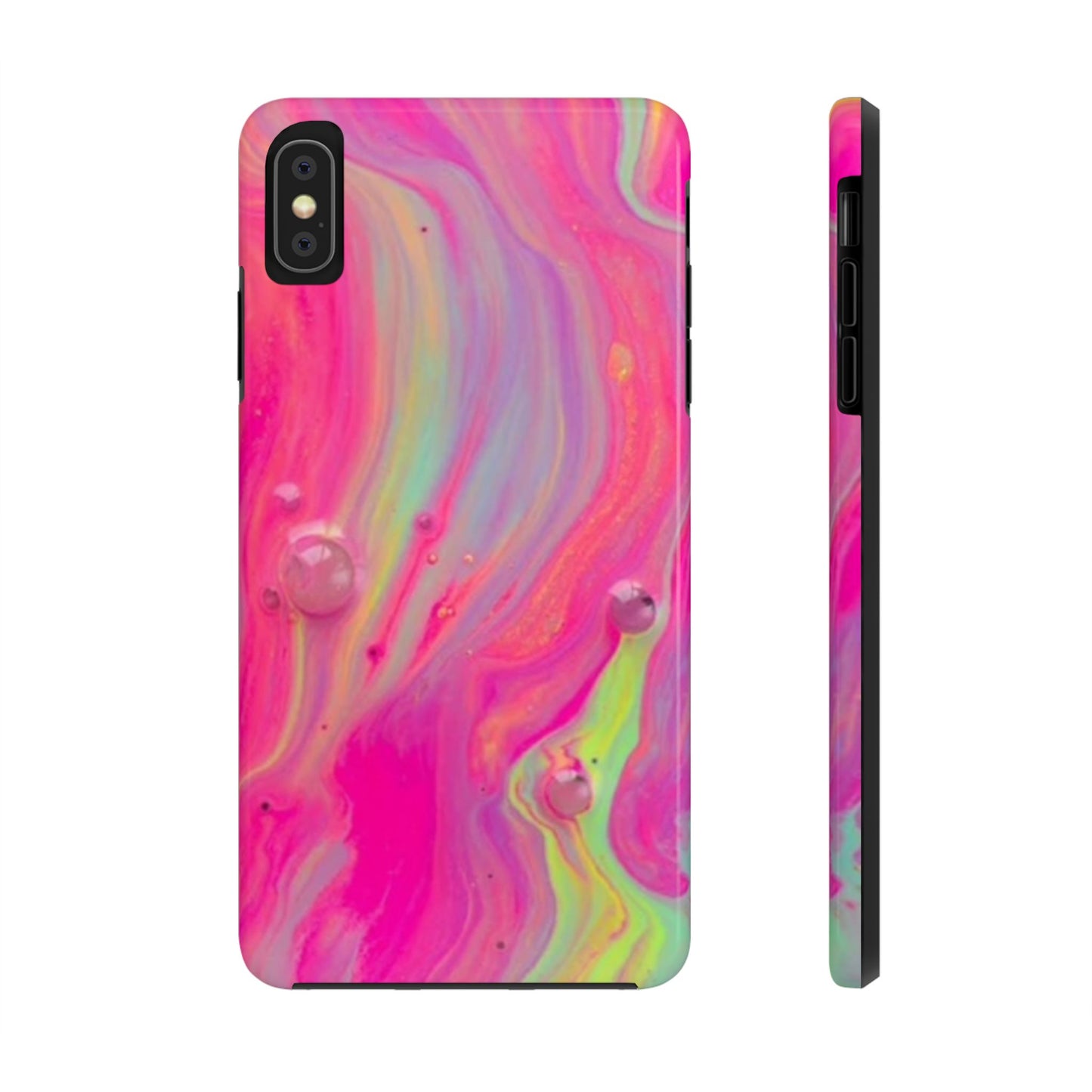 Colorful Swirl Futuristic Tough Phone Case, Stylish Durable Cover for Iphone