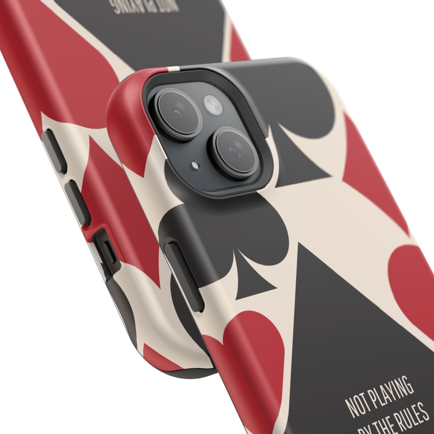 Bold Playing Card Tough Phone Case - Not Playing by the Rules for Iphone