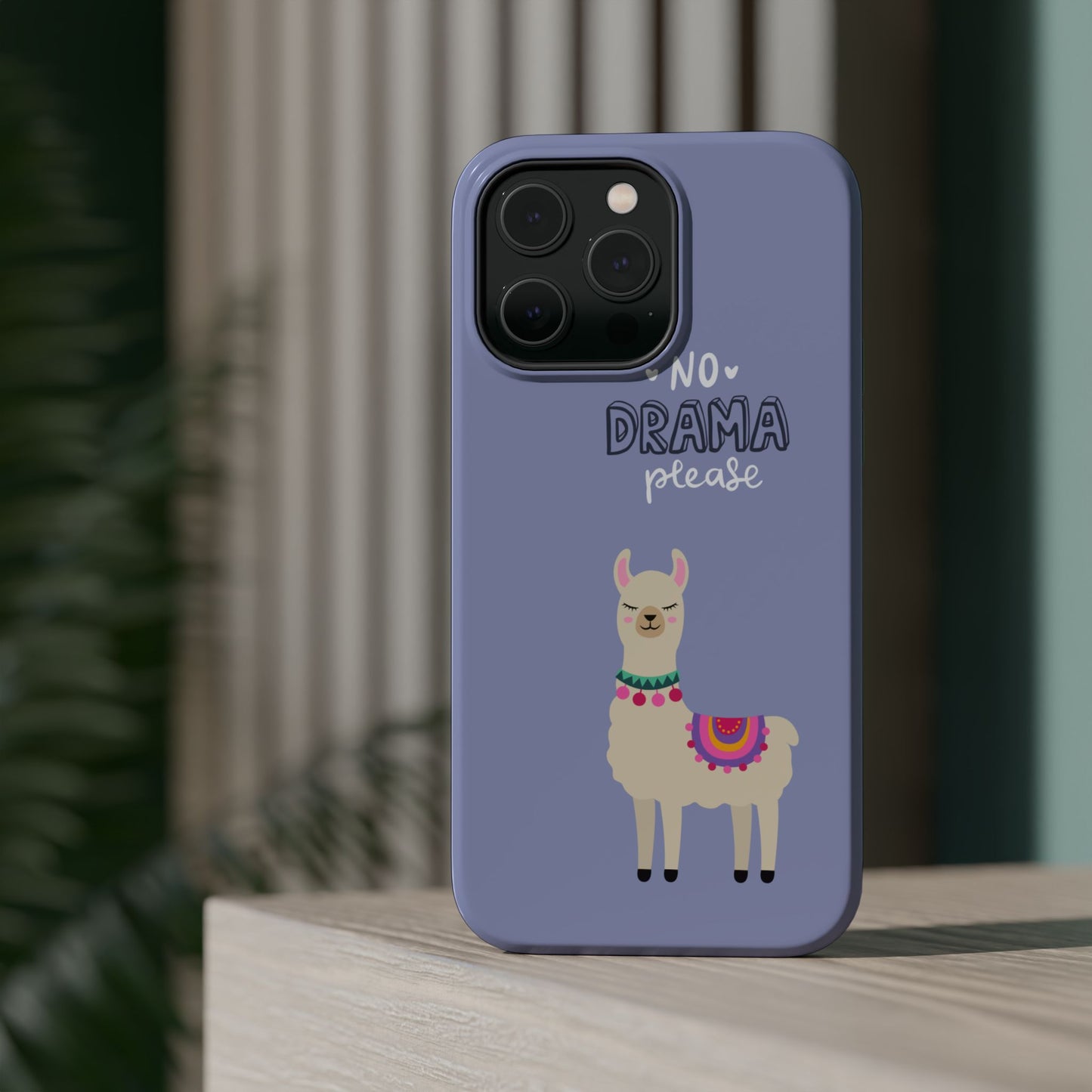 Cute Llama - No Drama MAGNETIC Tough Phone Case
