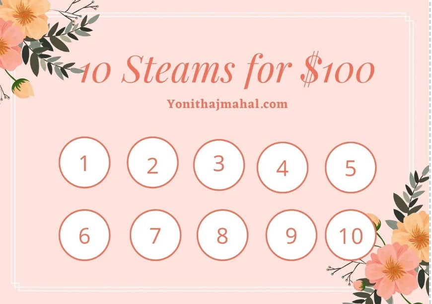 10 Mini (15 Minute) Steam Sessions for $100