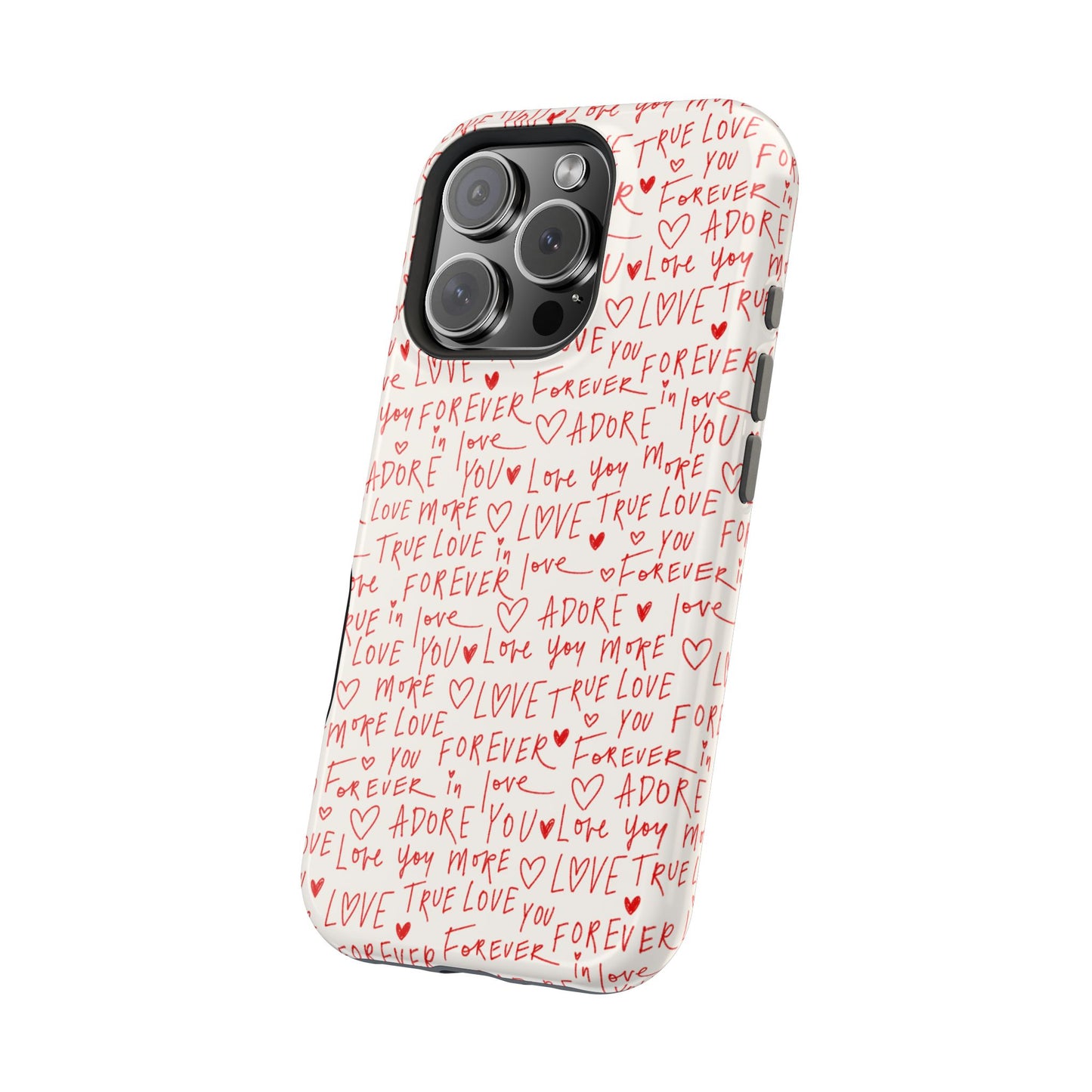 Love Hearts MAGNETIC Tough Case for iPhone, Cute Heart Design, Adore You Case, True Love Protection