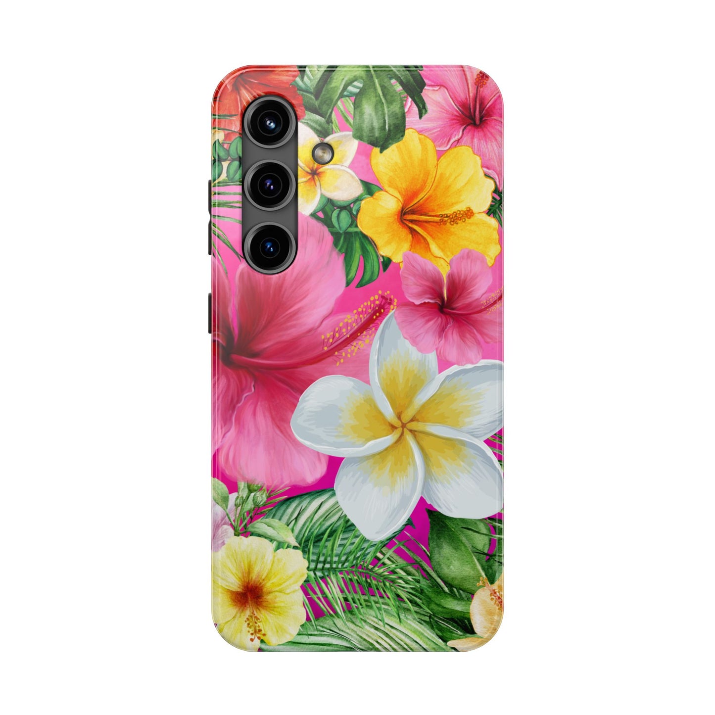 Tropical Floral Phone Case - Tough, Durable, Chic Protection, Summer Vibes, Gift for Her