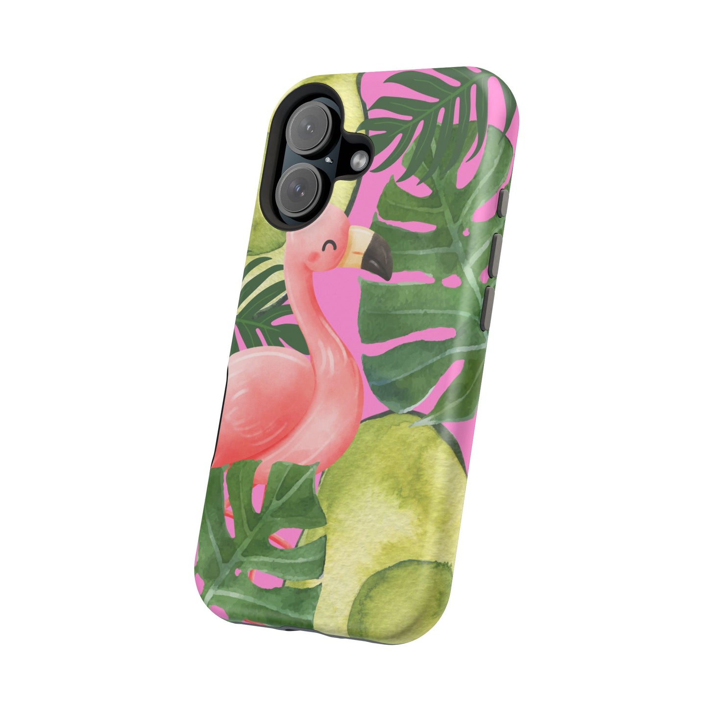 Tropical Flamingo, Cute, Summer Vibes MAGNETIC Tough Phone Case
