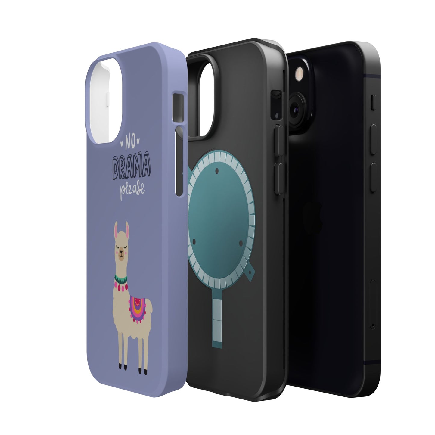 Cute Llama - No Drama MAGNETIC Tough Phone Case