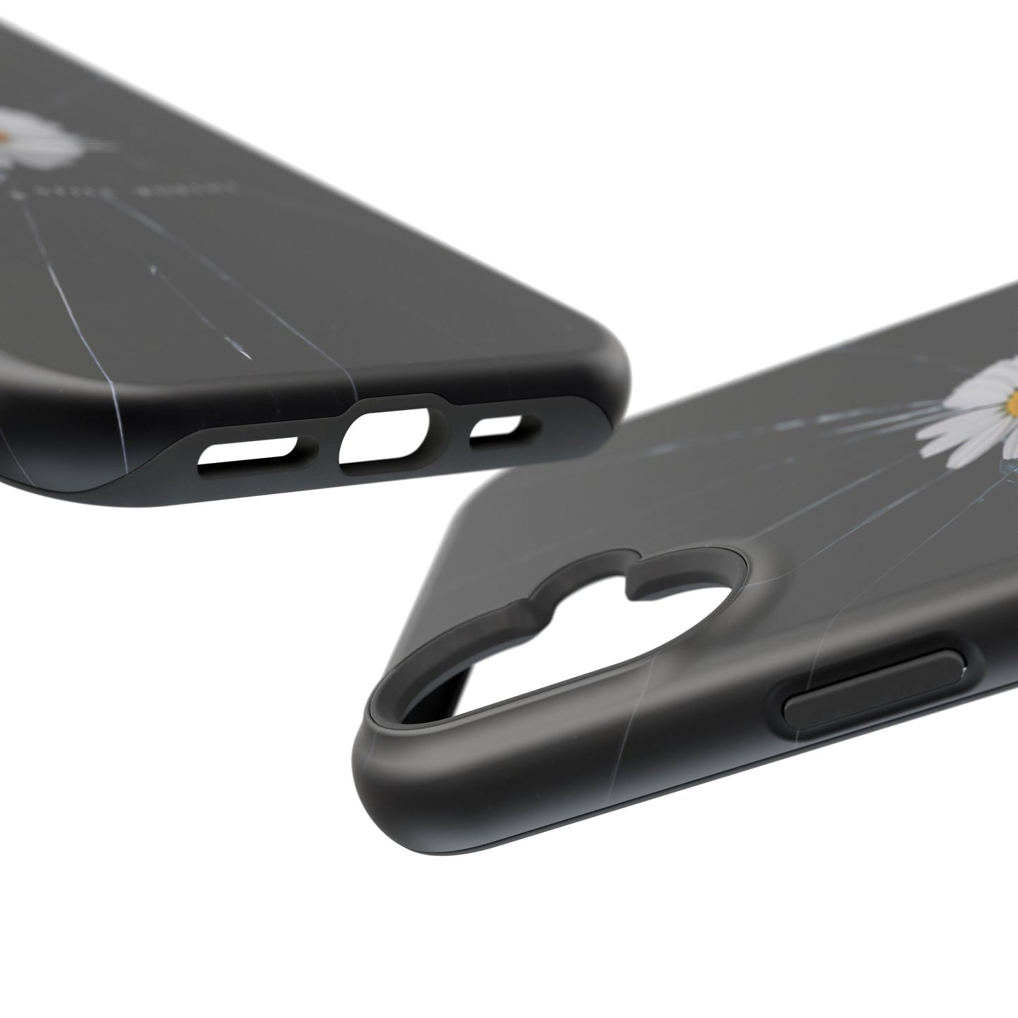 Flawed But Still Worthy Phone Case - Tough Cases, Inspirational Gift, Floral Design, Self-Love