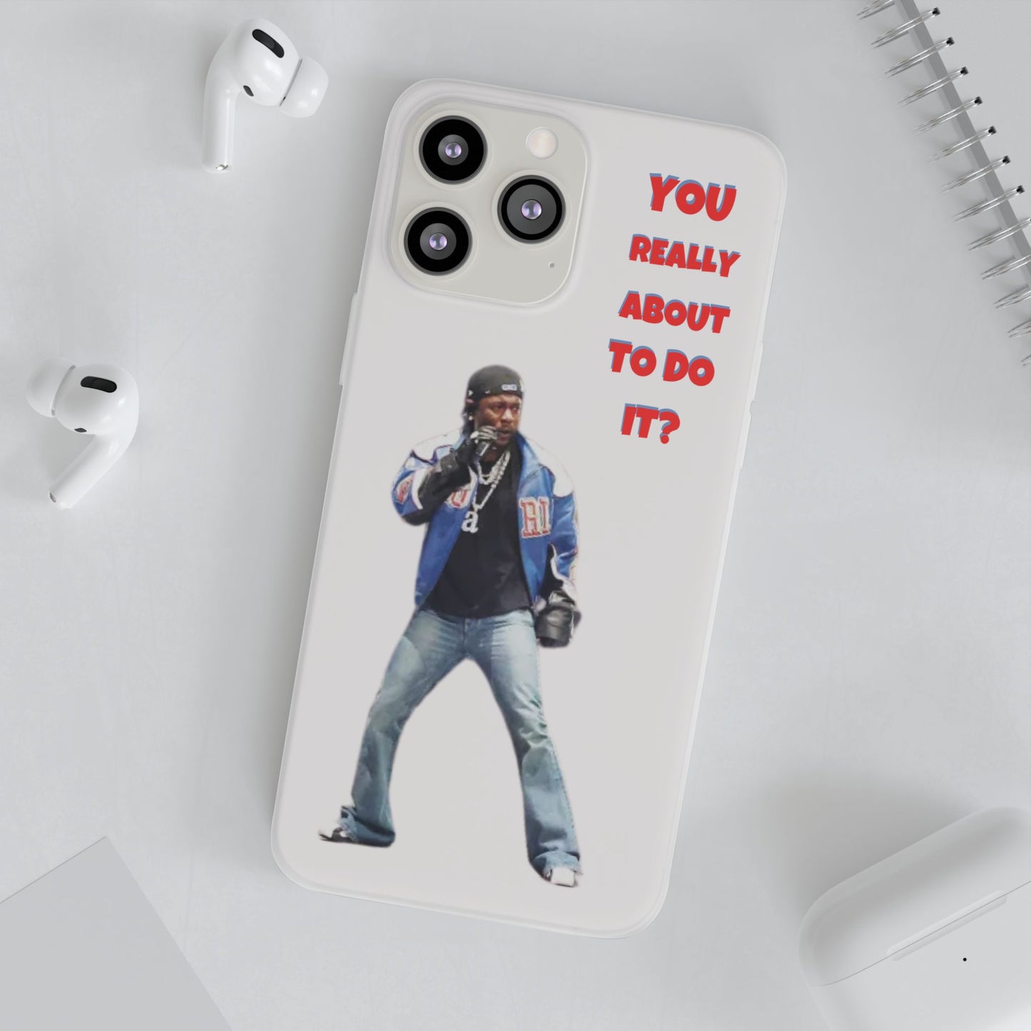 kendrick Lamar Cool Quote Flexi Phone Case - "You Really About To Do It?"