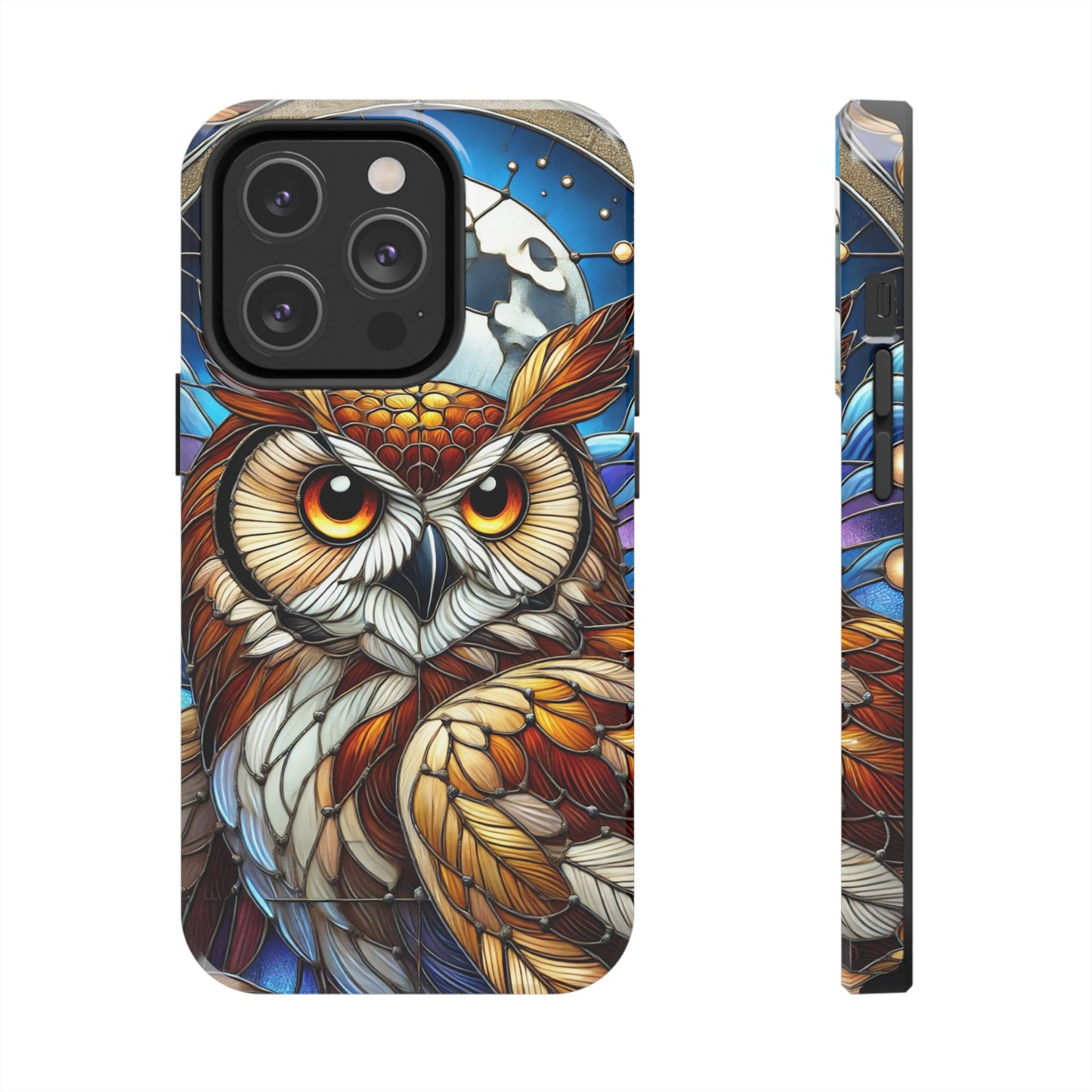 IPhone Case - Owl Stained Glass Design - Durable Protection
