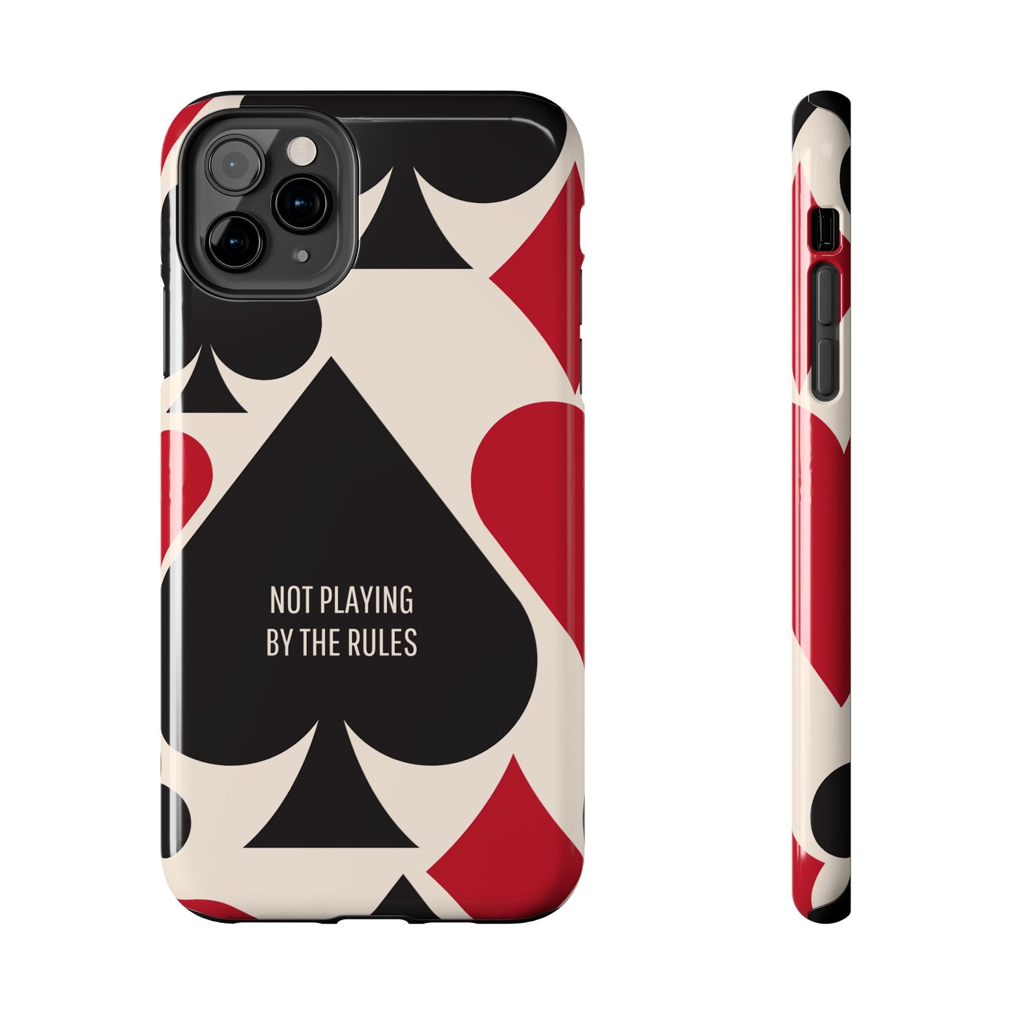 Bold Playing Card Tough Phone Case - Not Playing by the Rules