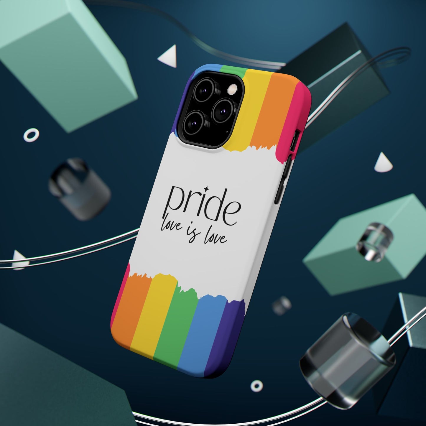 Pride - Love is Love, LGBTQ+, Rainbow Tough Phone Case