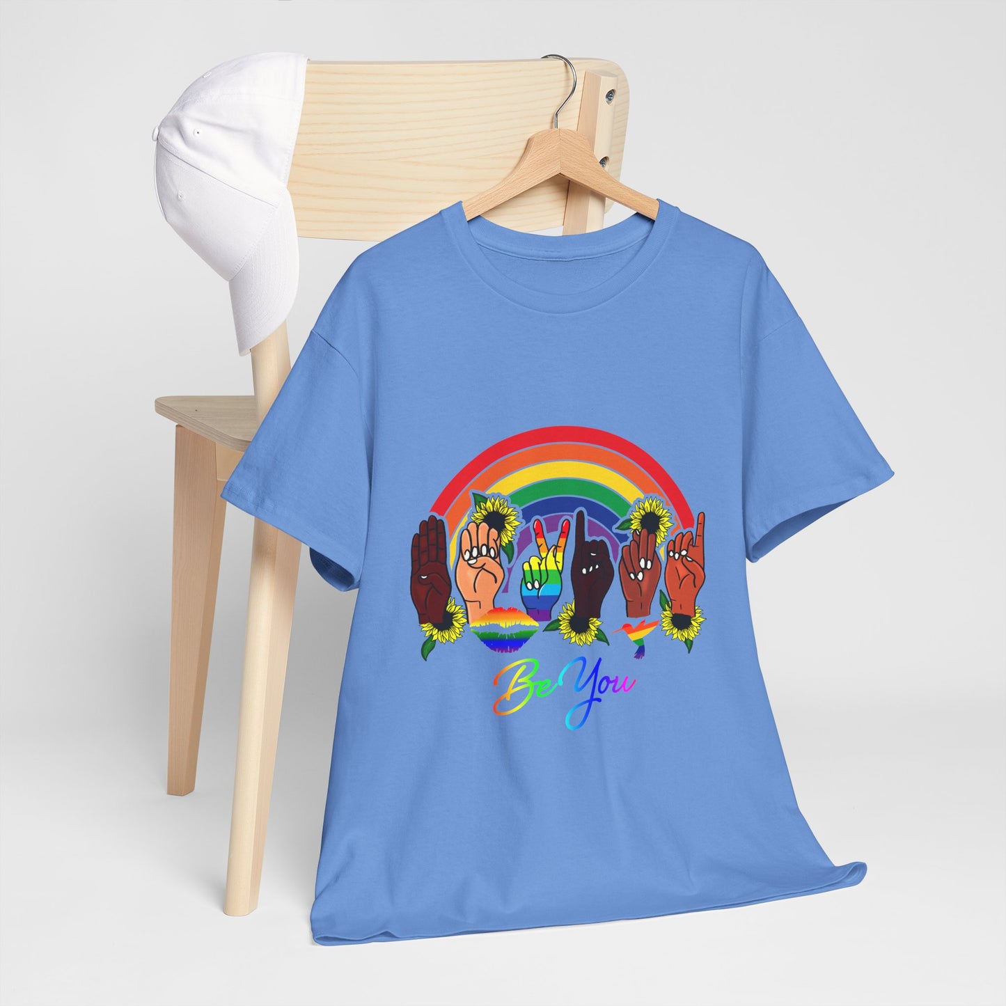 Be You Rainbow Hands Unisex Cotton Tee