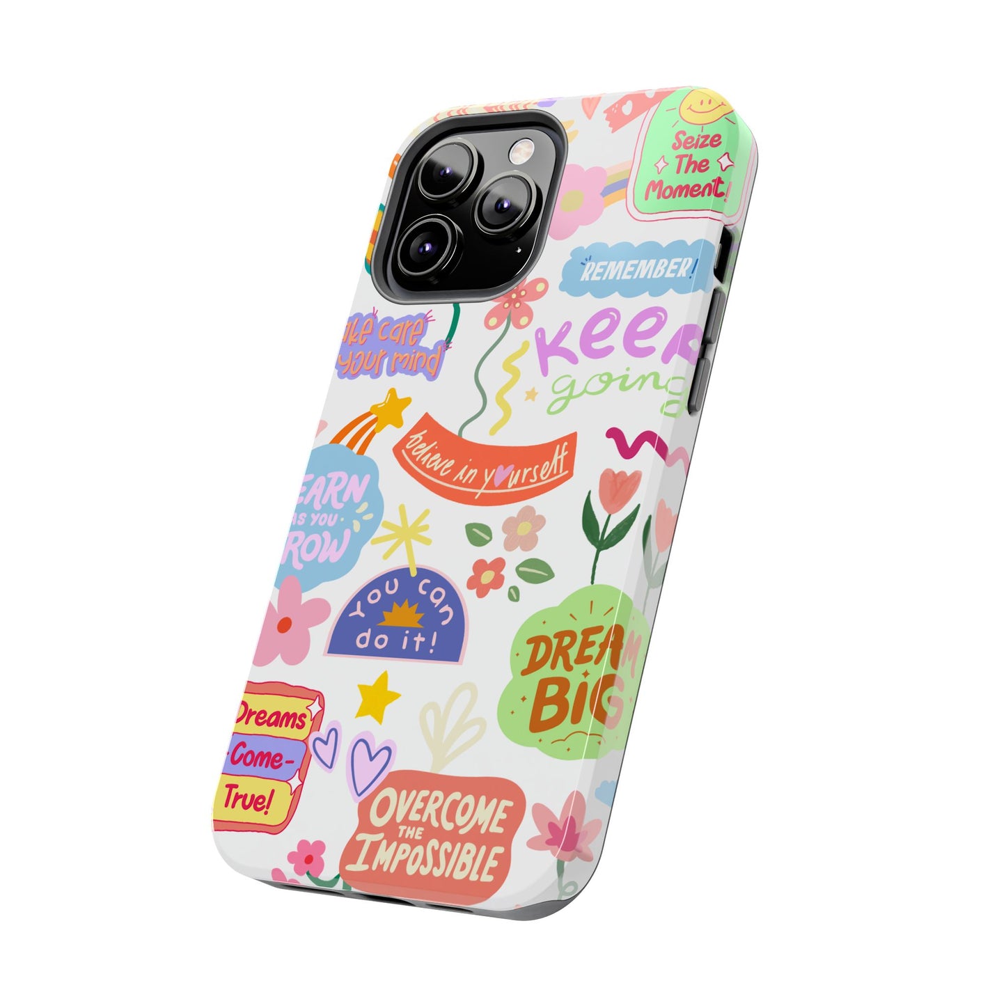 Inspirational, Motivational Phone Case, Cute Floral, Confidence Case, Gift for Her, Positive Vibes