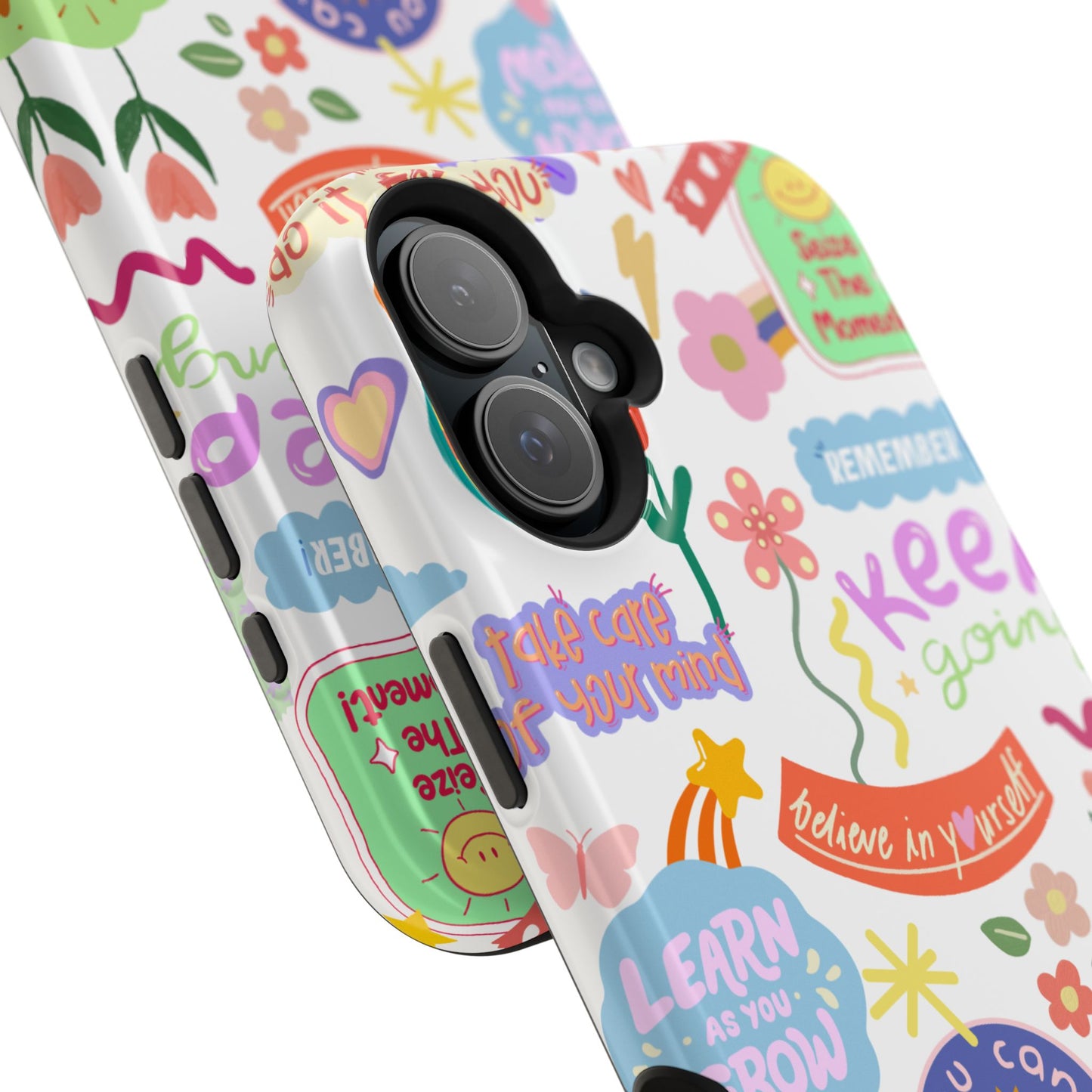 Inspirational, Motivational Phone Case, Cute Floral, Confidence Case, Gift for Her, Positive Vibes