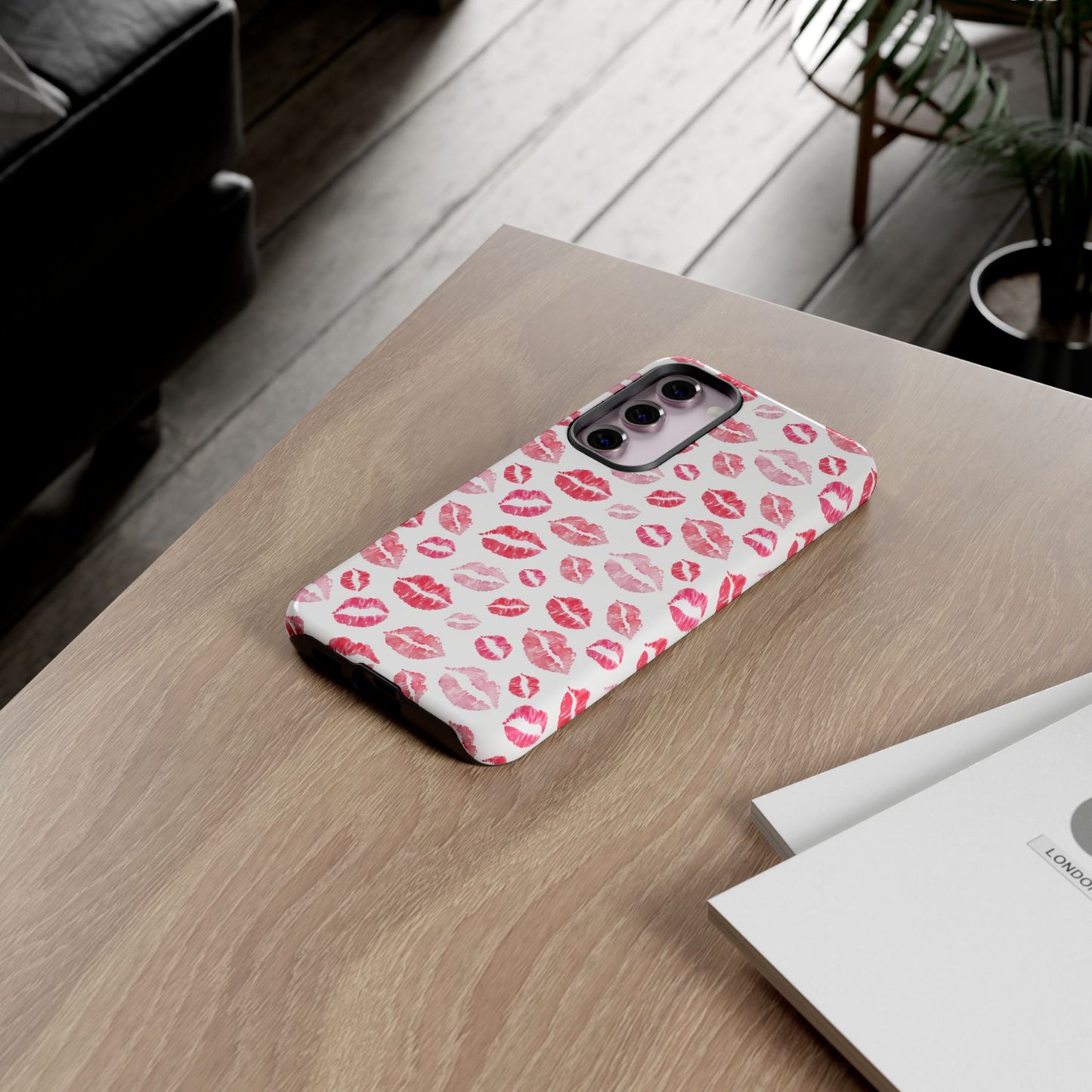 Kiss Pattern Tough Phone Cases, Cute, Unique for Samsung