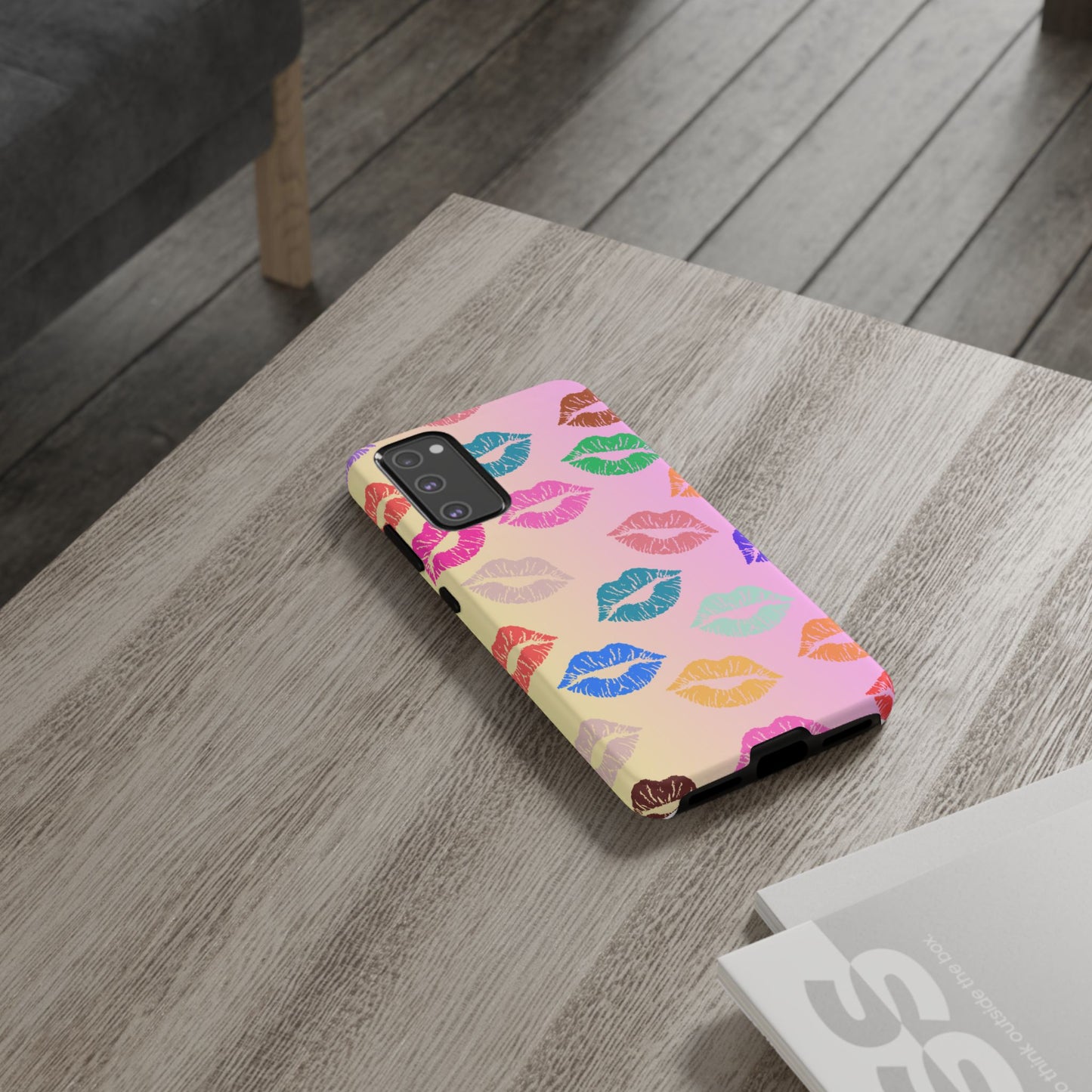 Kiss Print Tough Phone Cases Cute, Durable for Samsung