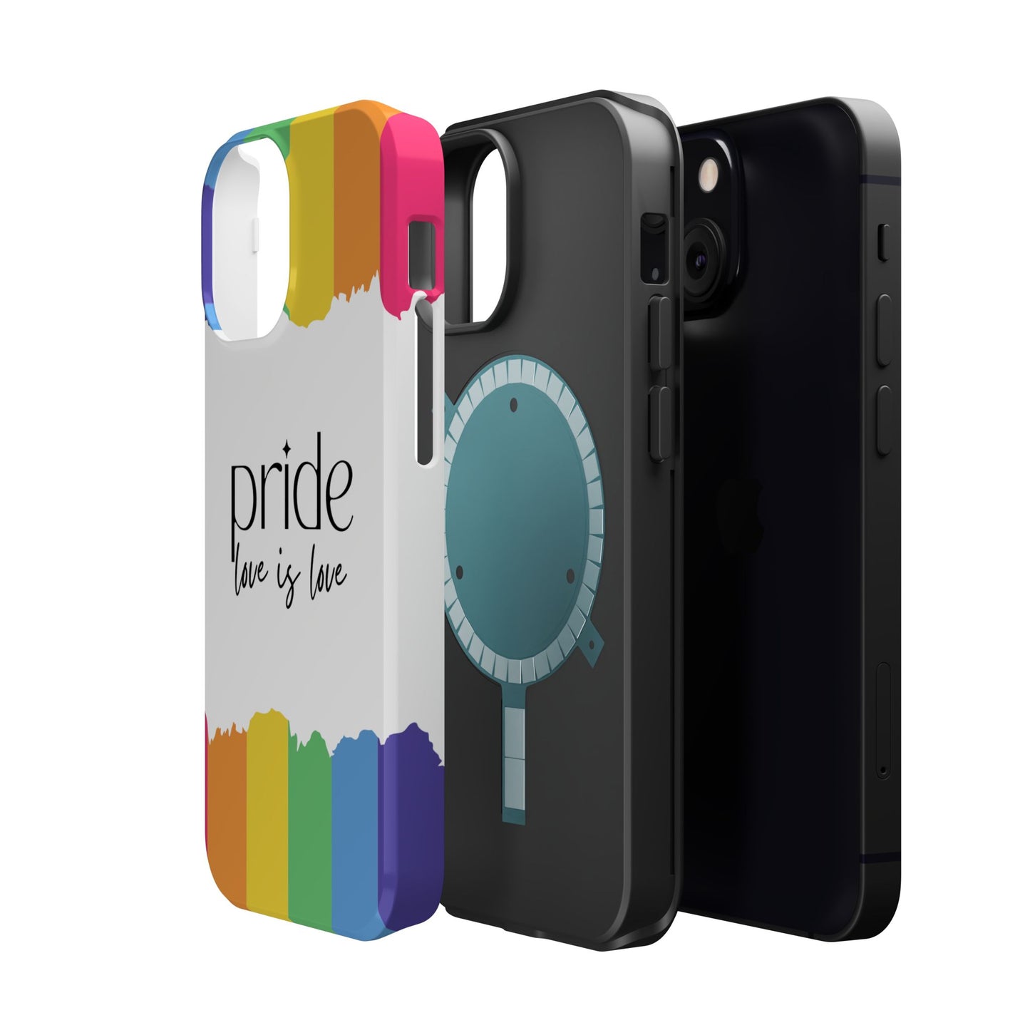 Pride - Love is Love, LGBTQ+, Rainbow Tough Phone Case