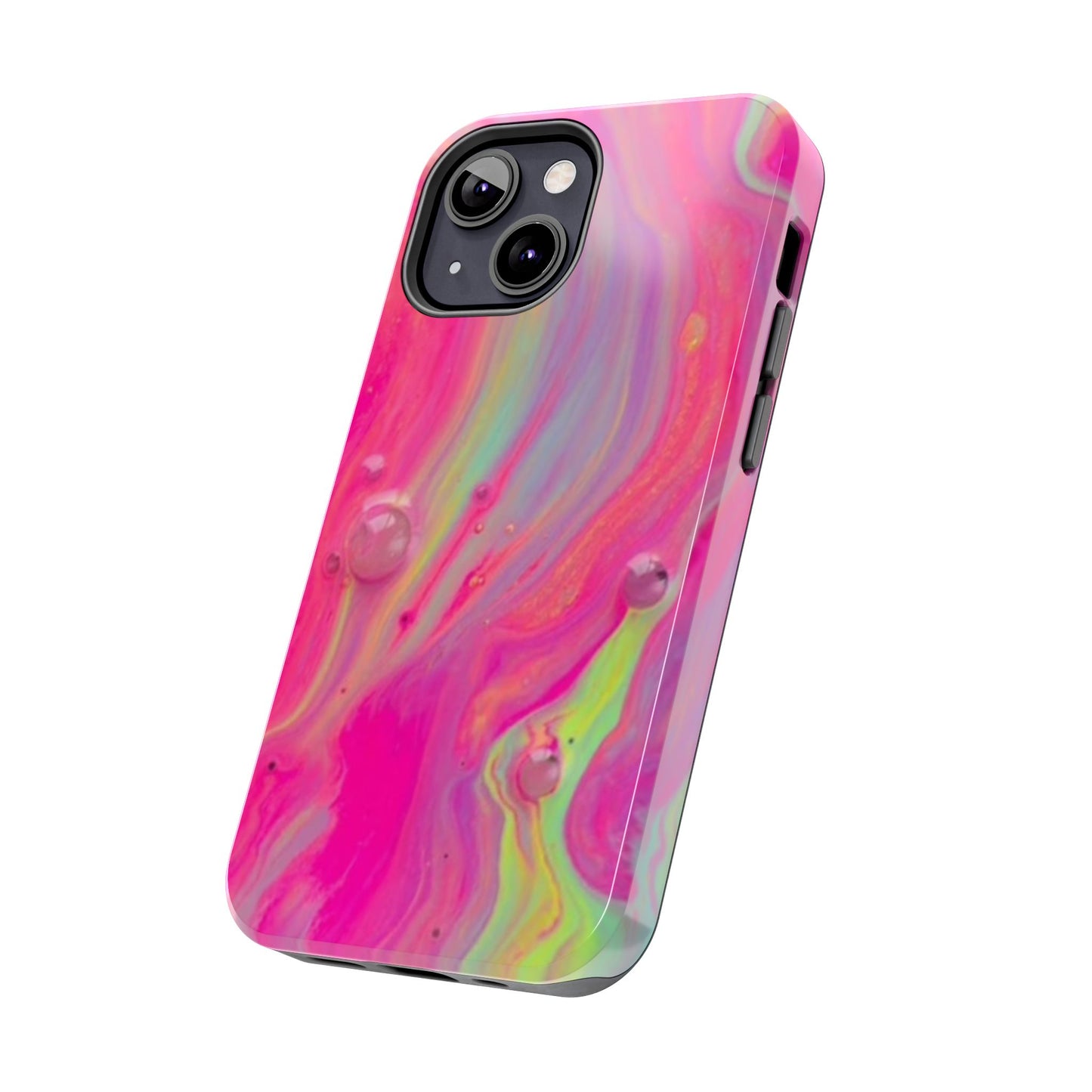 Colorful Swirl Futuristic Tough Phone Case, Stylish Durable Cover for Iphone