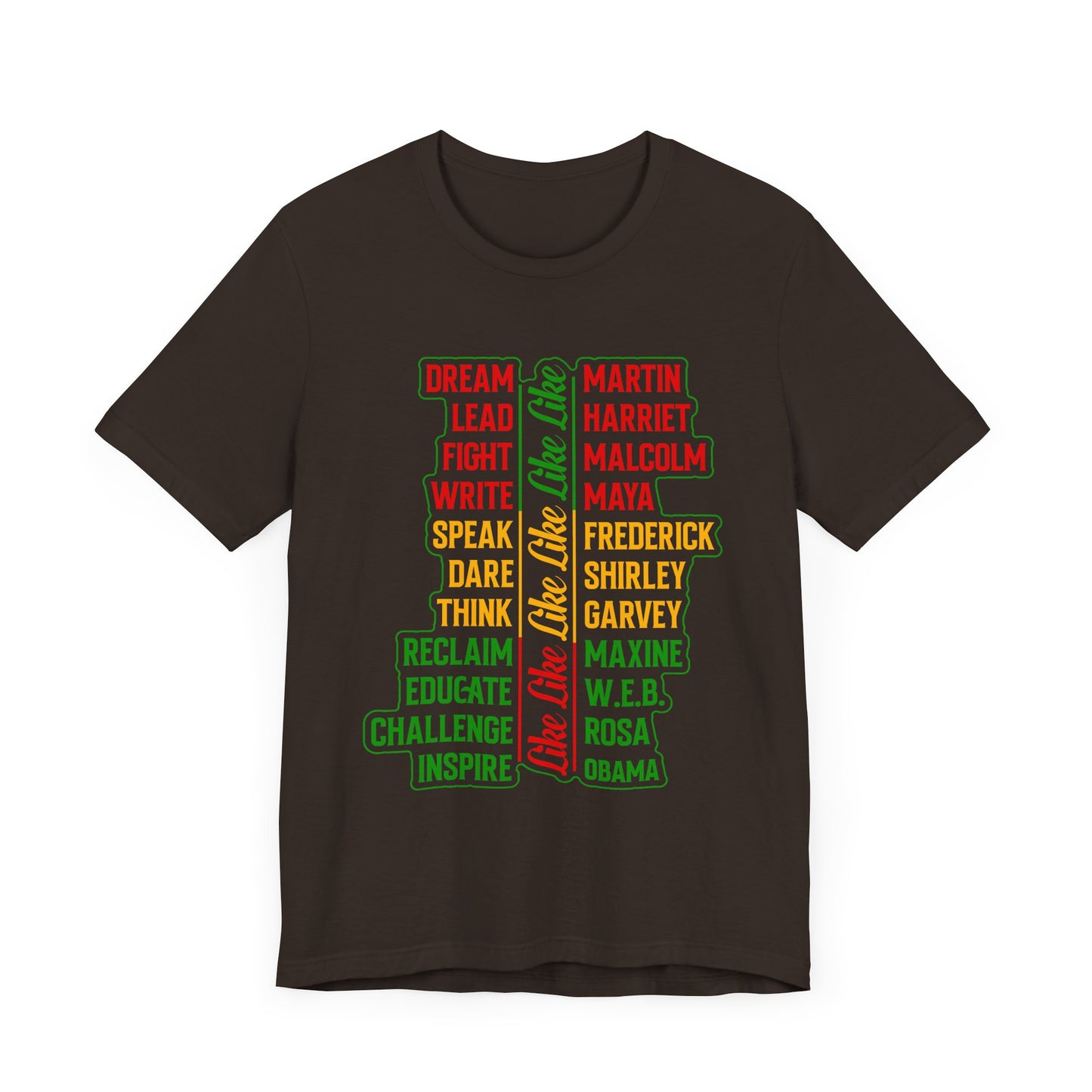 Empowerment Unisex Tee - Juneteenth Dream, Lead, Fight, Write, Celebrate Change & Inspiration