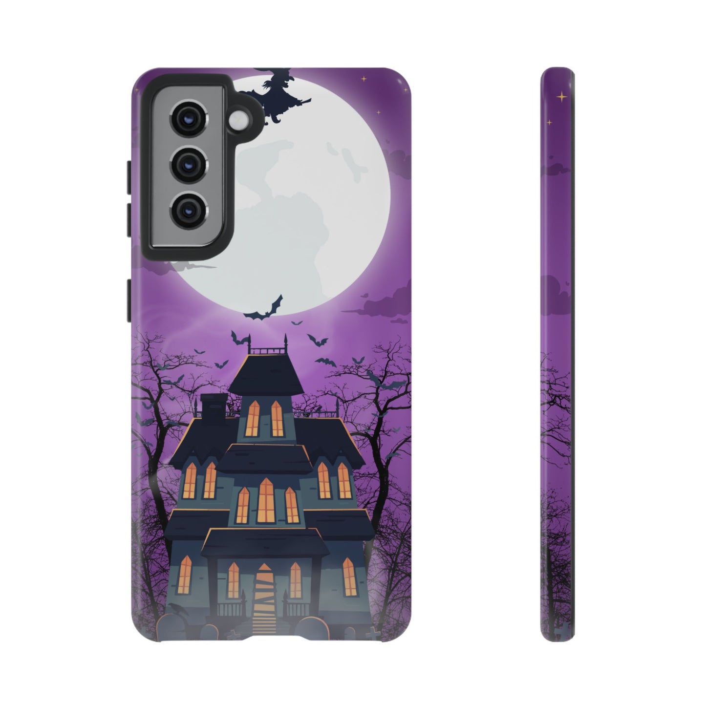 Halloween Haunted, Spooky House, Witchy Vibe Phone Case for Samsung