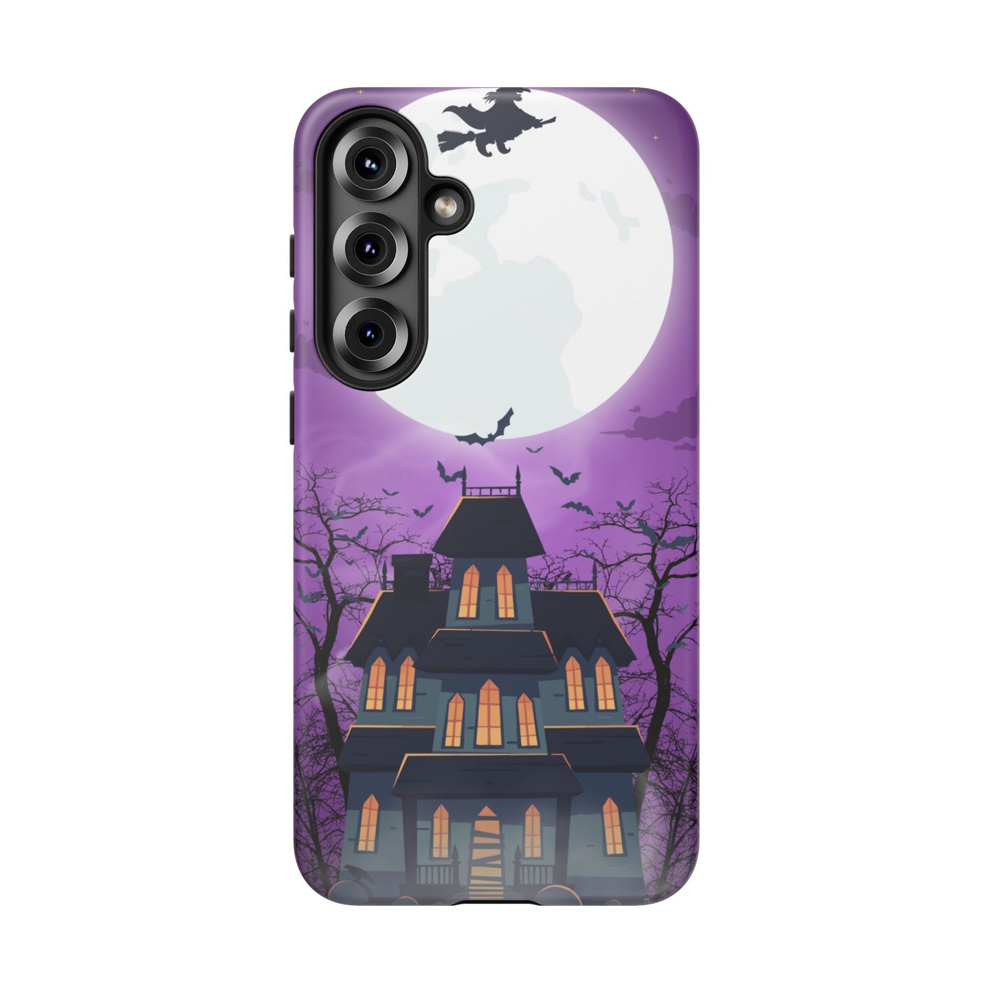 Halloween Haunted, Spooky House, Witchy Vibe Phone Case for Samsung