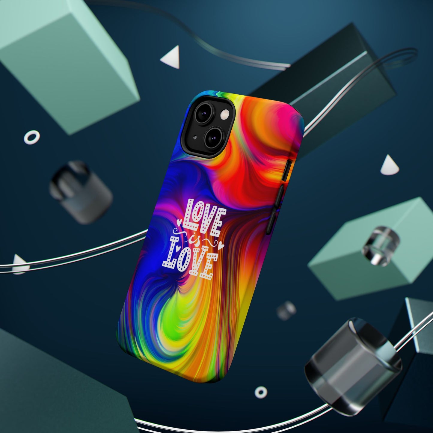 LOVE IS LOVE Colorful Love, Pride Tough Phone Case
