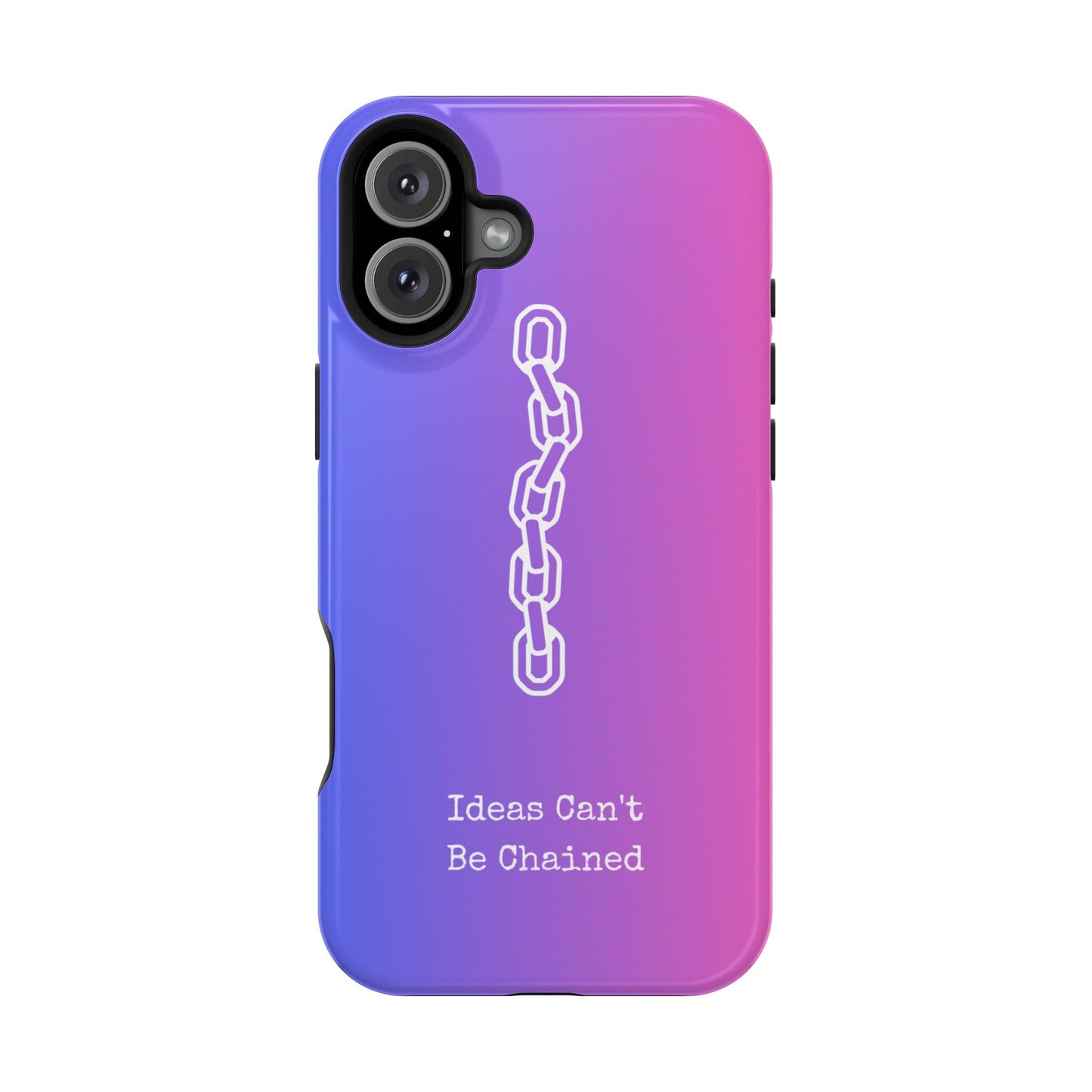 Colorful MAGNETIC Inspirational, Motivational - Ideas Can't Be Chained Phone Cases