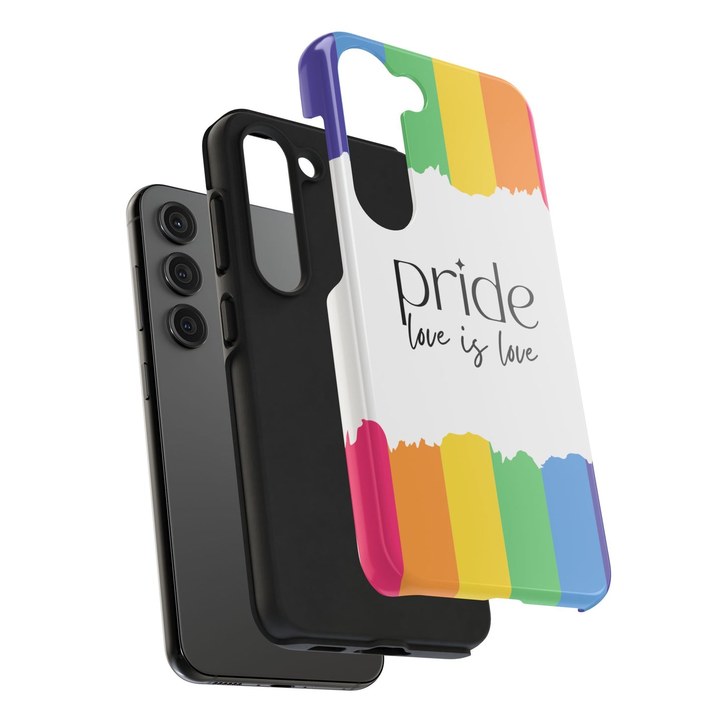 Pride - Love is Love, LGBTQ+, Rainbow Tough Phone Case