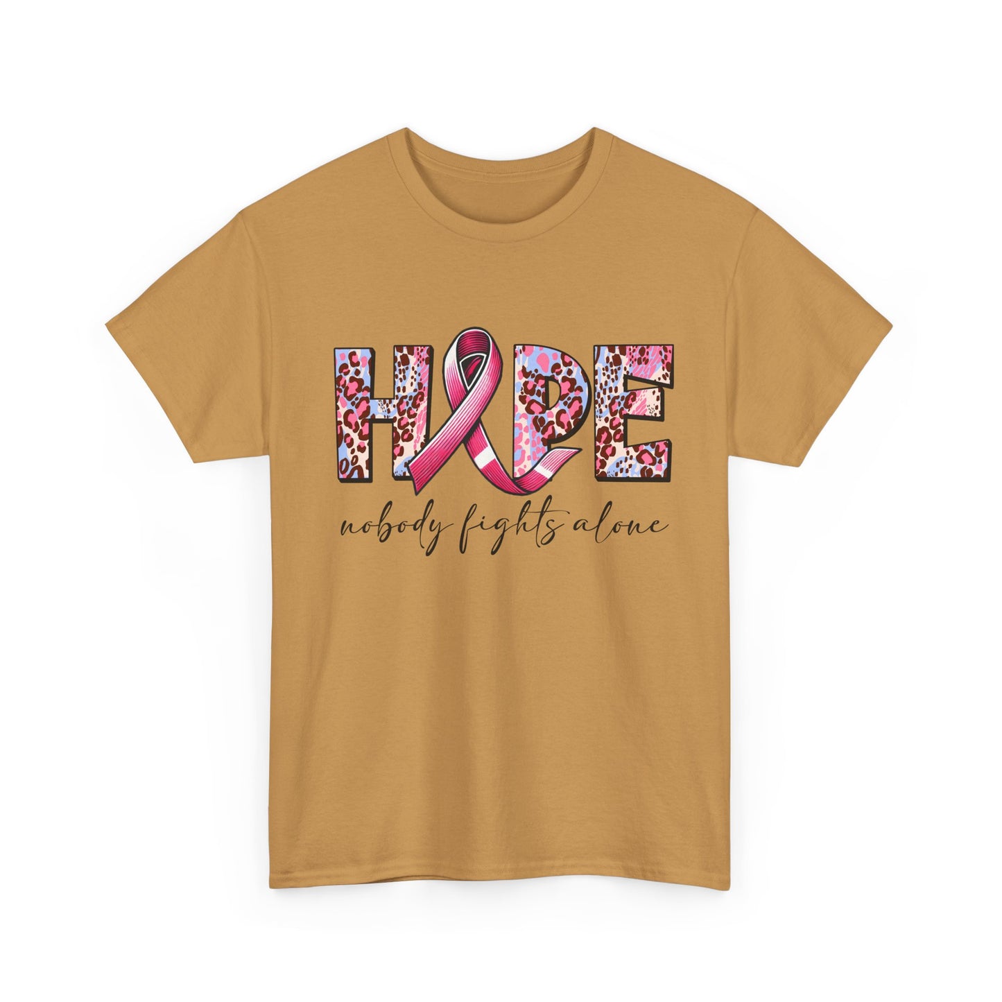 Hope & Support Unisex Tee - Nobody Fights Alone