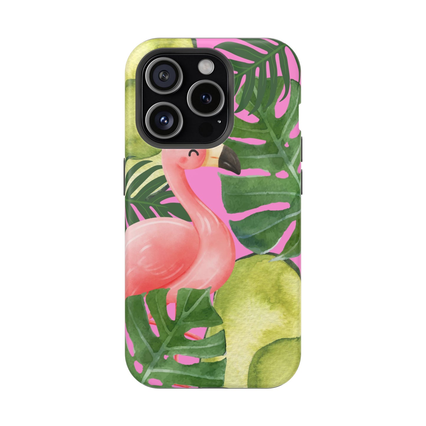 Tropical Flamingo, Cute, Summer Vibes MAGNETIC Tough Phone Case