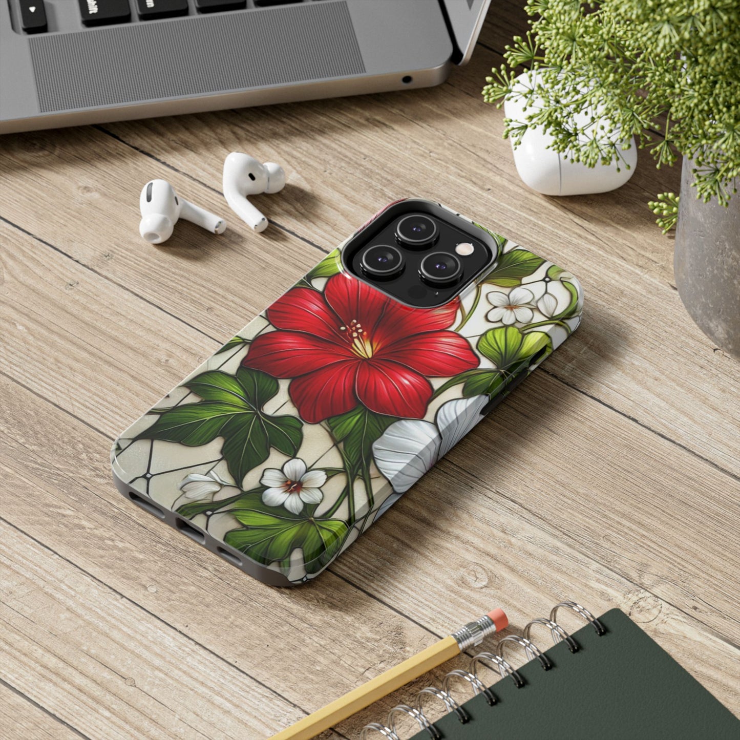 Tough Phone Case with Vibrant Floral Design - Perfect Gift for Nature Lovers