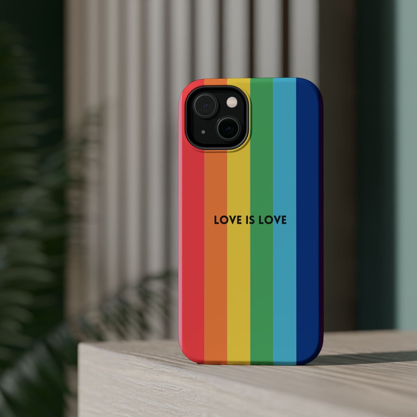 lOVE IS LOVE- Rainbow, LGBTQ+ Pride MAGNETIC Phone Case