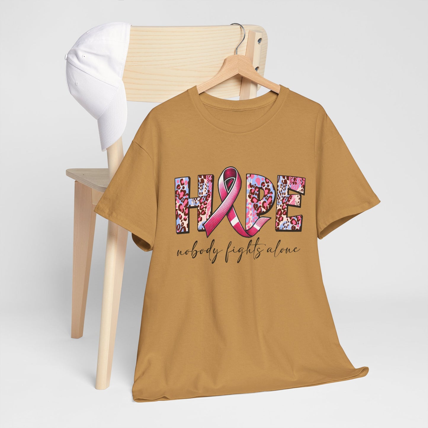 Hope & Support Unisex Tee - Nobody Fights Alone