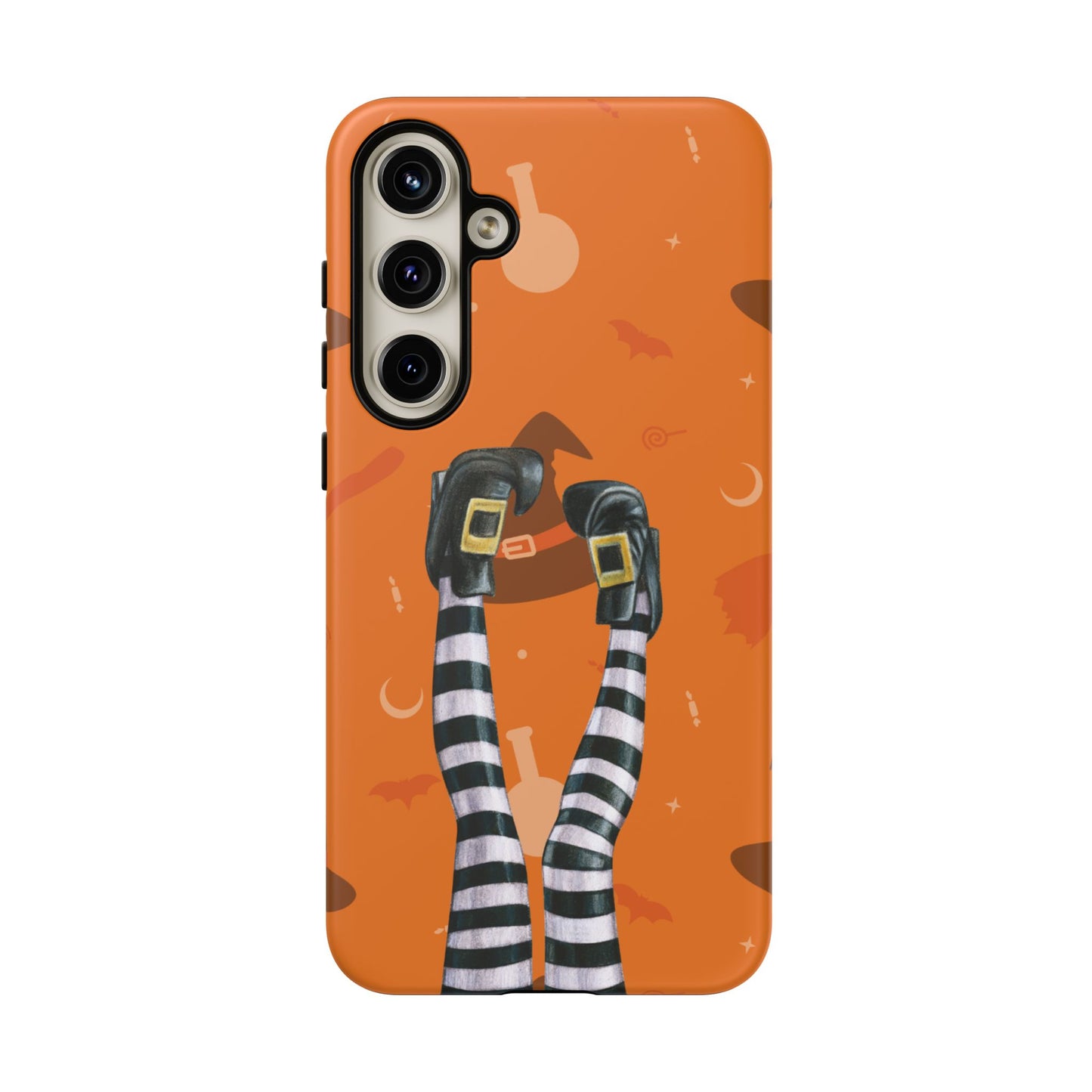 Halloween Phone Case, Spooky Design, Witch Legs for Samsung