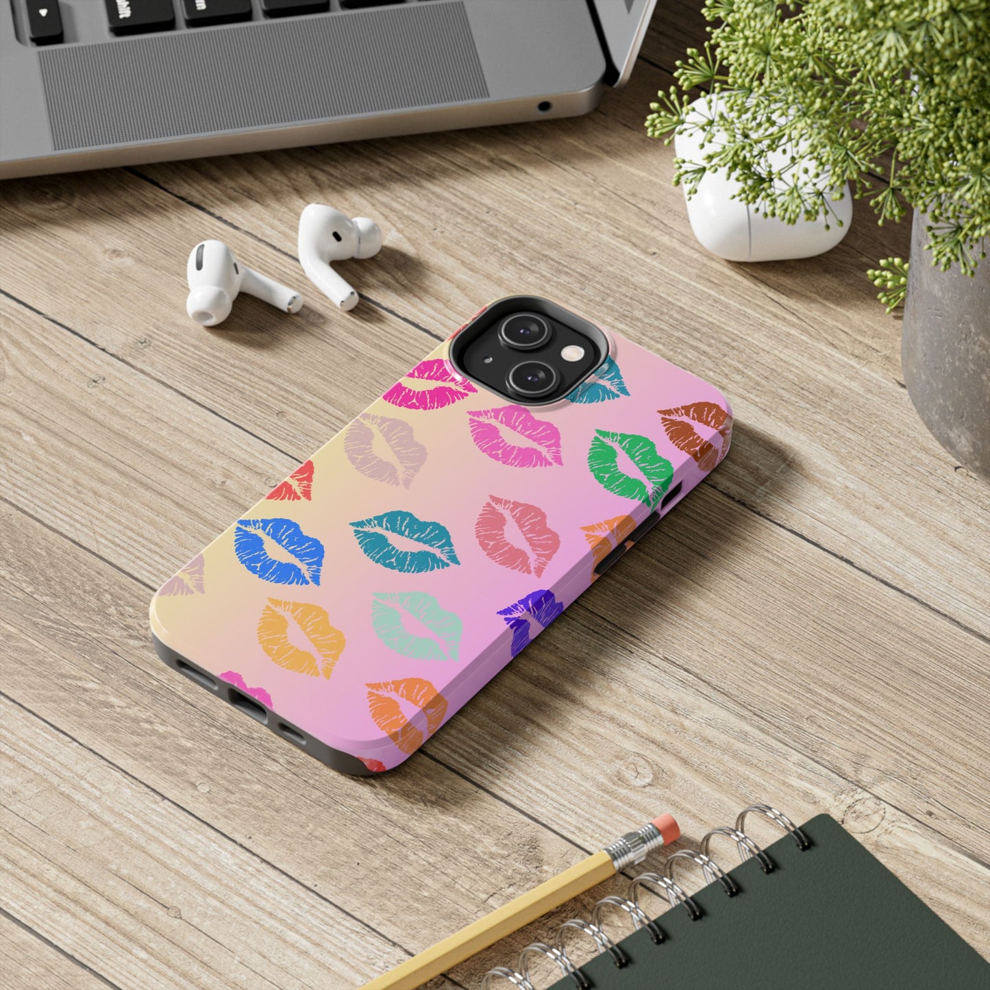 Kiss Print Tough Phone Cases Cute, Durable for Iphone