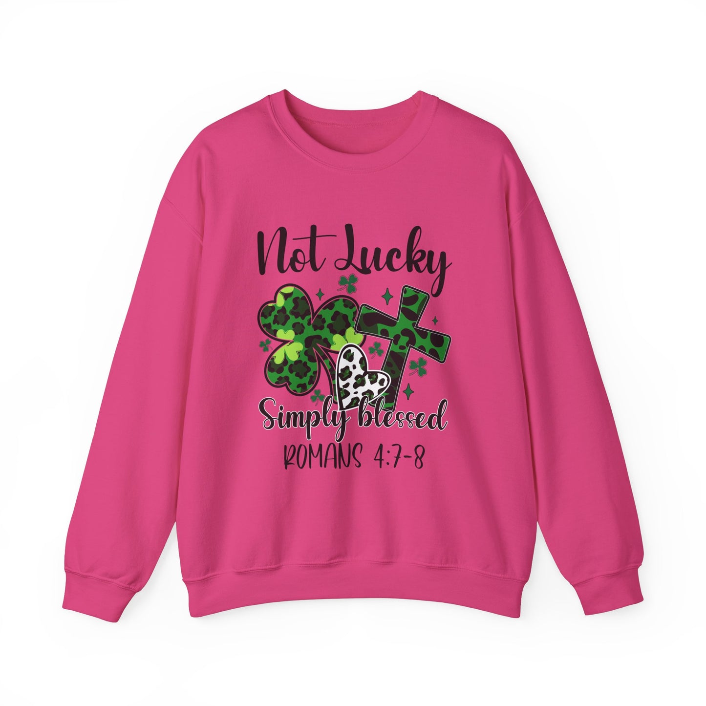 Limited Edition St. Patrick's Day Blessed Crewneck Sweatshirt - St Patrick's Day Faith Apparel