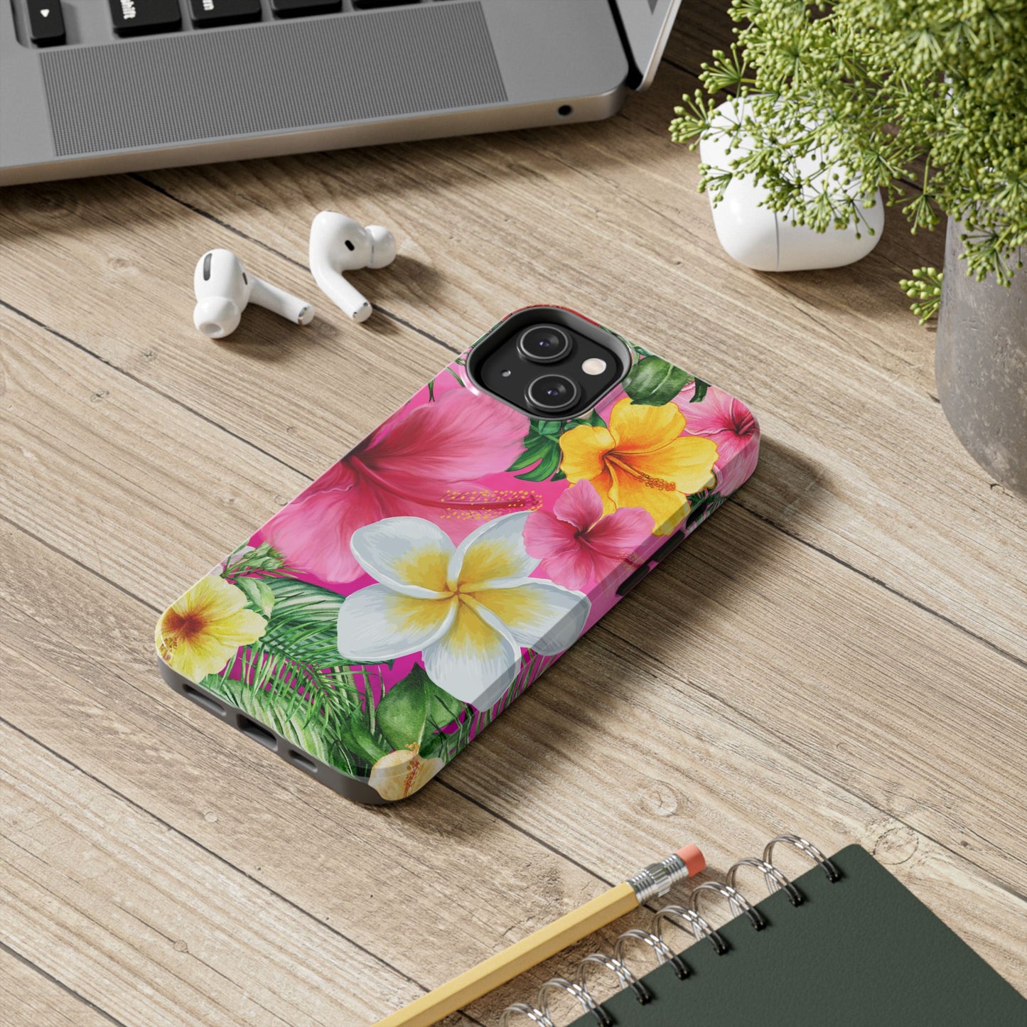 Tropical Floral Phone Case - Tough, Durable, Chic Protection, Summer Vibes, Gift for Her