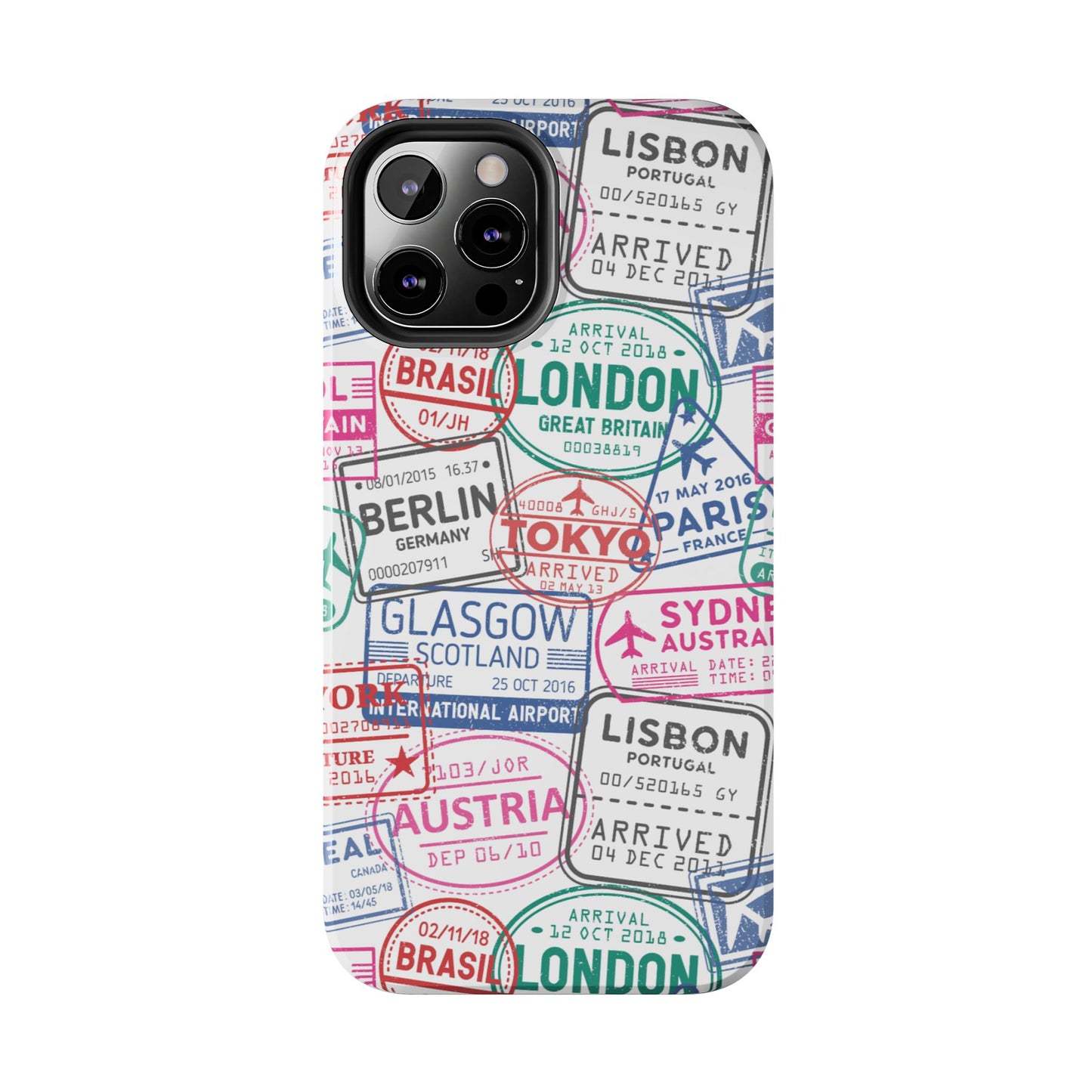 Travel-Inspired, Passport, Travelers, Adventure Stamp, Unique Phone Case