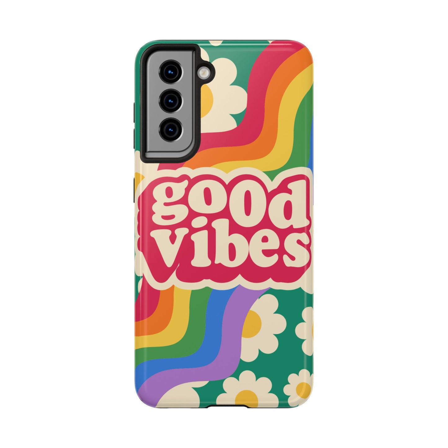 Good Vibes Tough Phone Cases, Colorful, Cheerful Phone Protection, Gifts for Friends