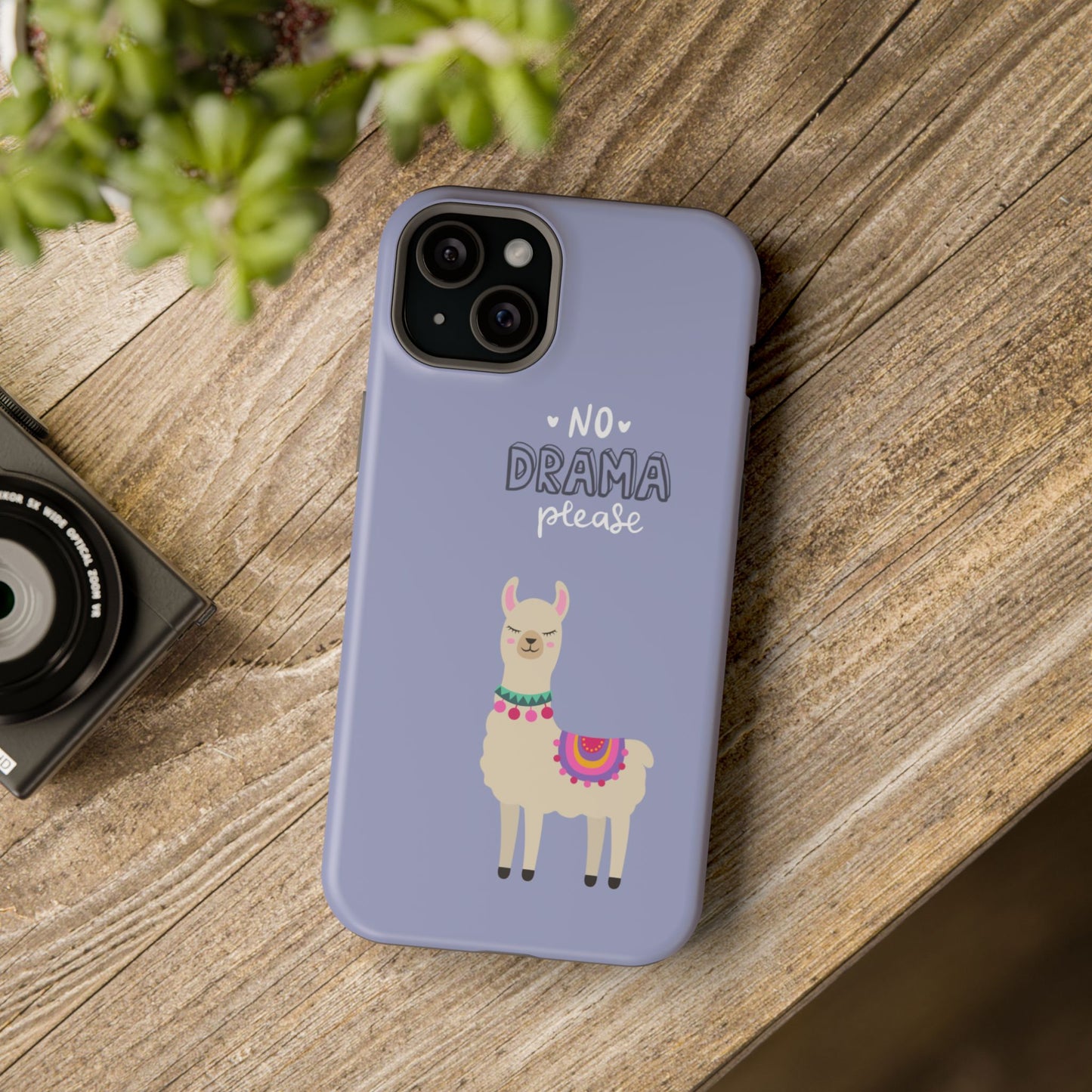 Cute Llama - No Drama MAGNETIC Tough Phone Case