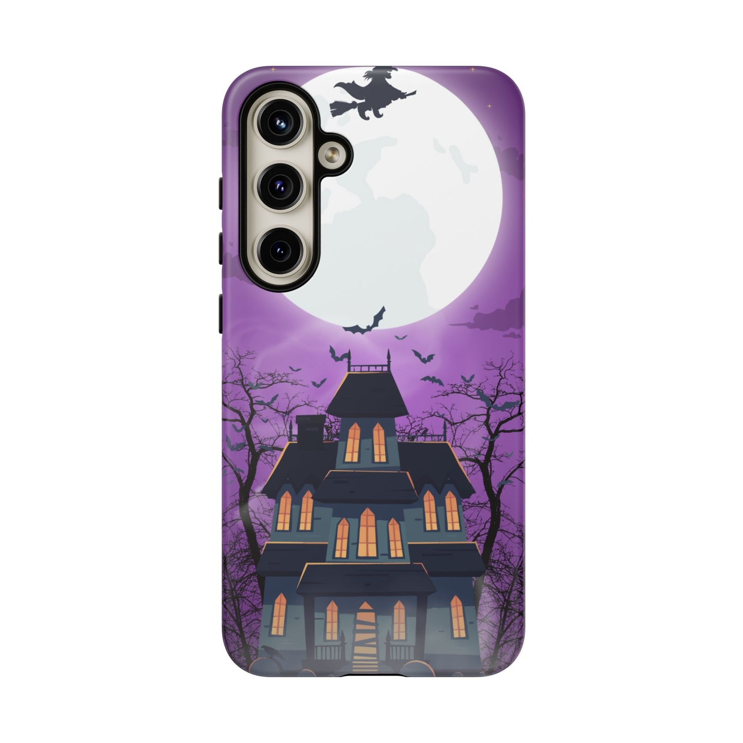 Halloween Haunted, Spooky House, Witchy Vibe Phone Case for Samsung
