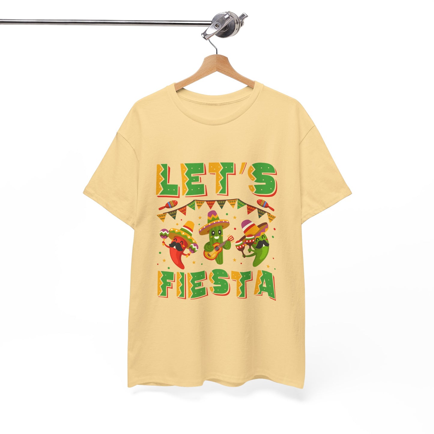 Let's Fiesta Unisex Heavy Cotton Tee - Fun Party Shirt for Celebrations