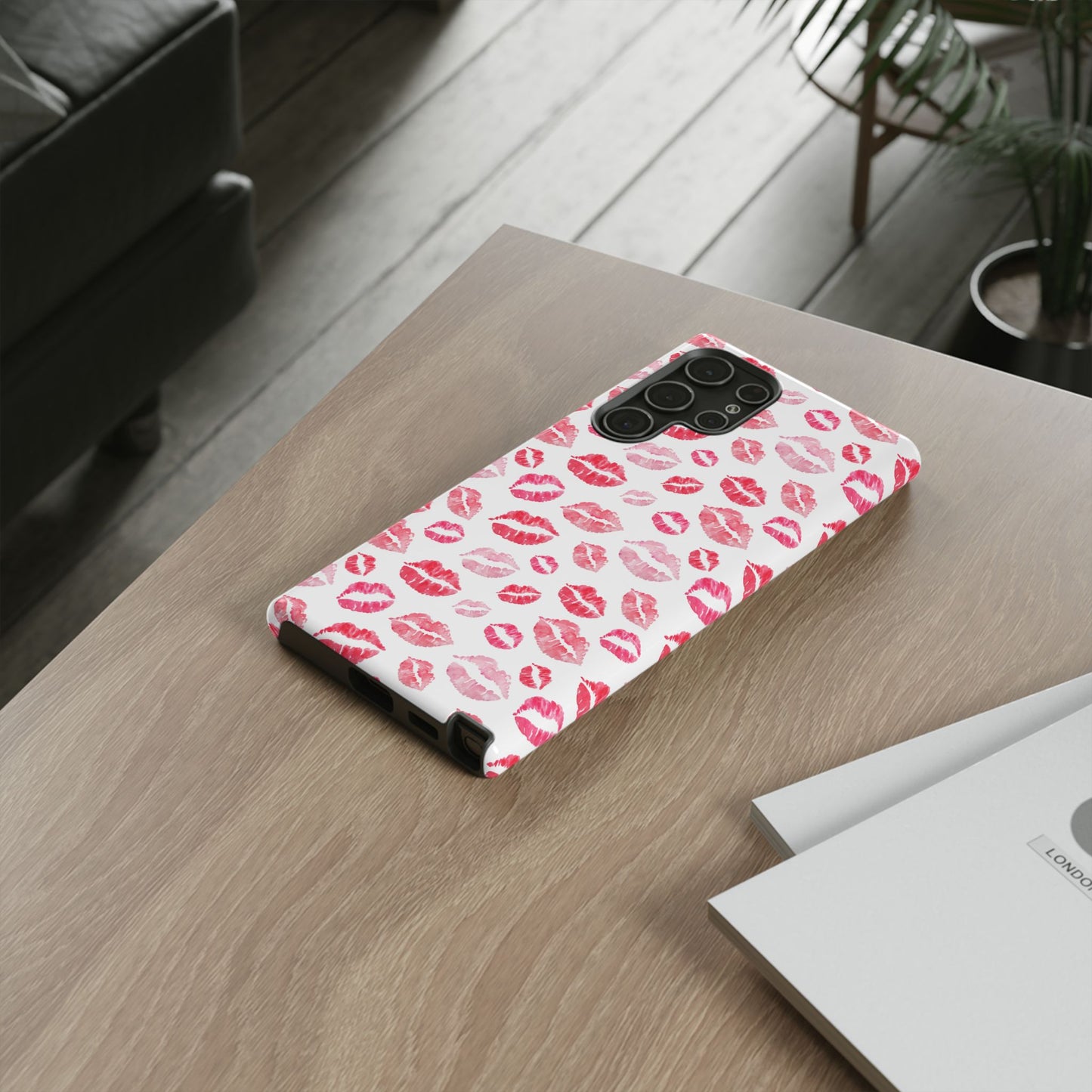 Kiss Pattern Tough Phone Cases, Cute, Unique for Samsung