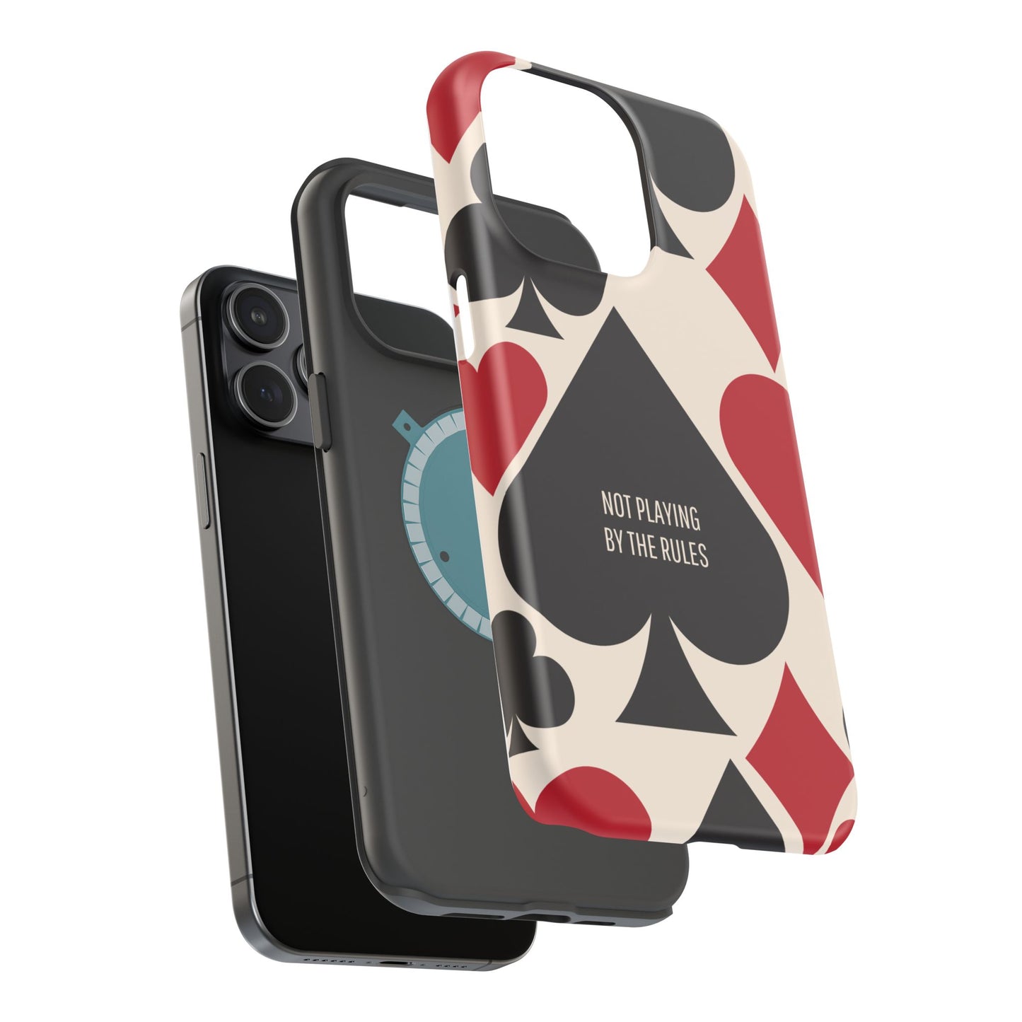 Bold Playing Card Tough Phone Case - Not Playing by the Rules for Iphone