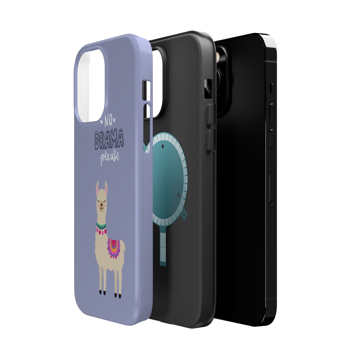 Cute Llama - No Drama MAGNETIC Tough Phone Case